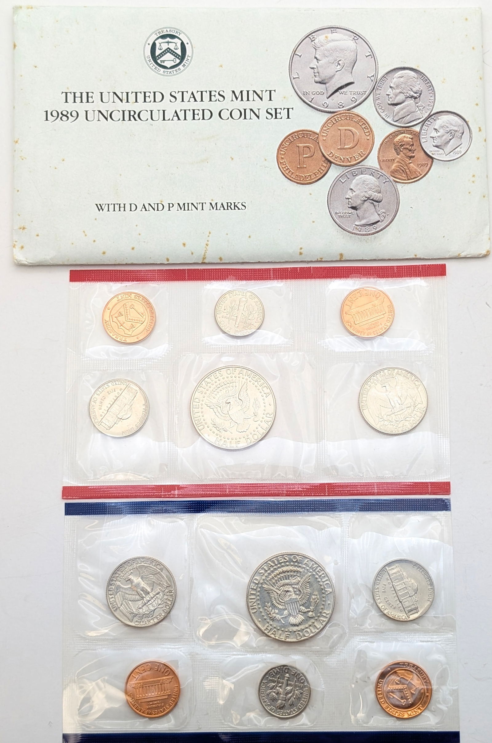 1989 US Mint Uncirculated Coin Set - 2