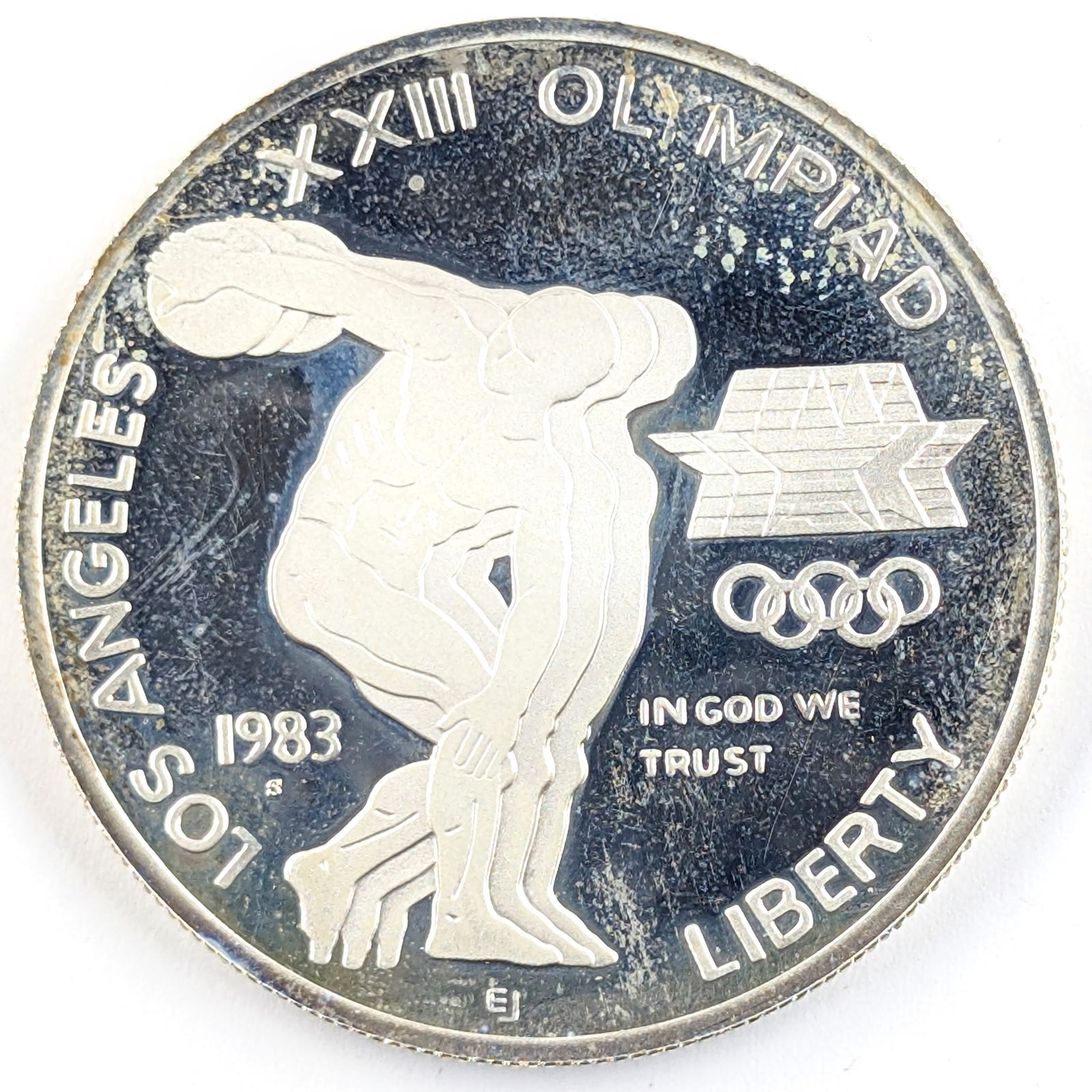 Patriot Collection: 1983 Silver Discus Thrower Coin- Proof: Silver 