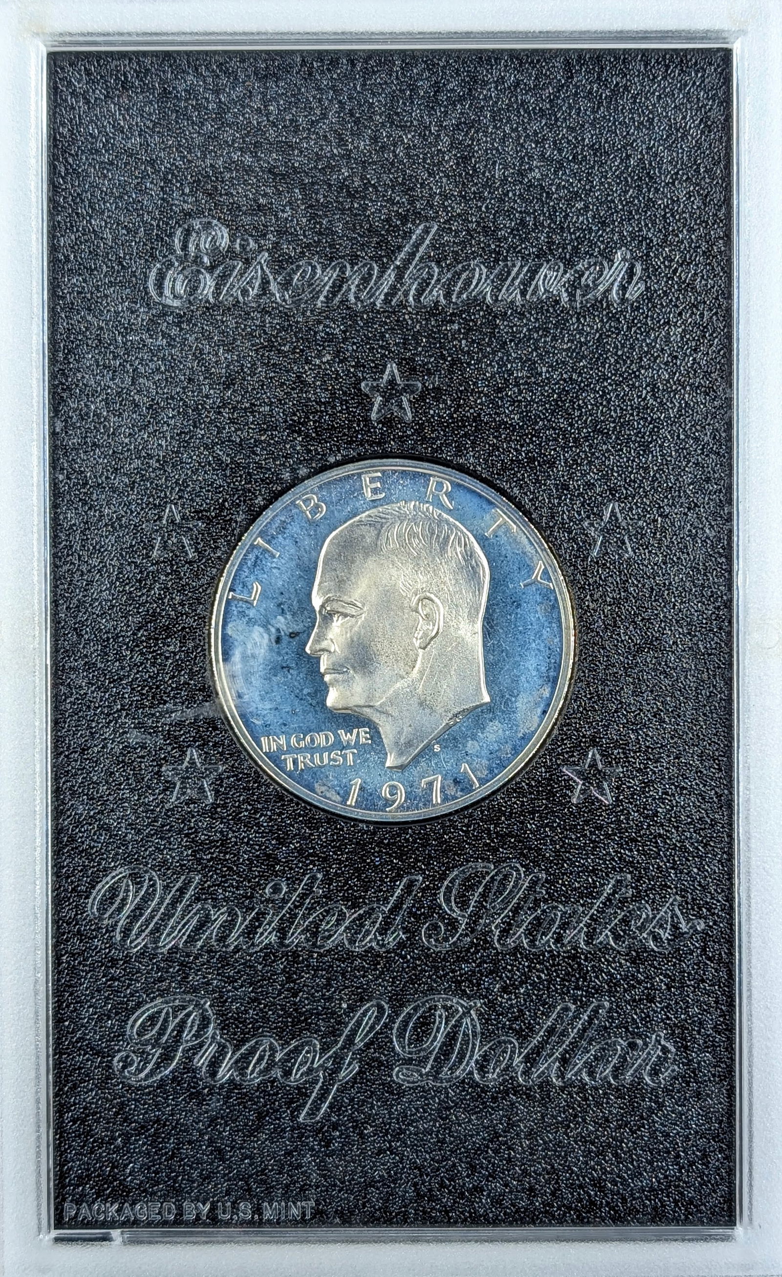 1971-S Silver Proof Eisenhower " Ike" Dollar- Toned (1 of 2)
