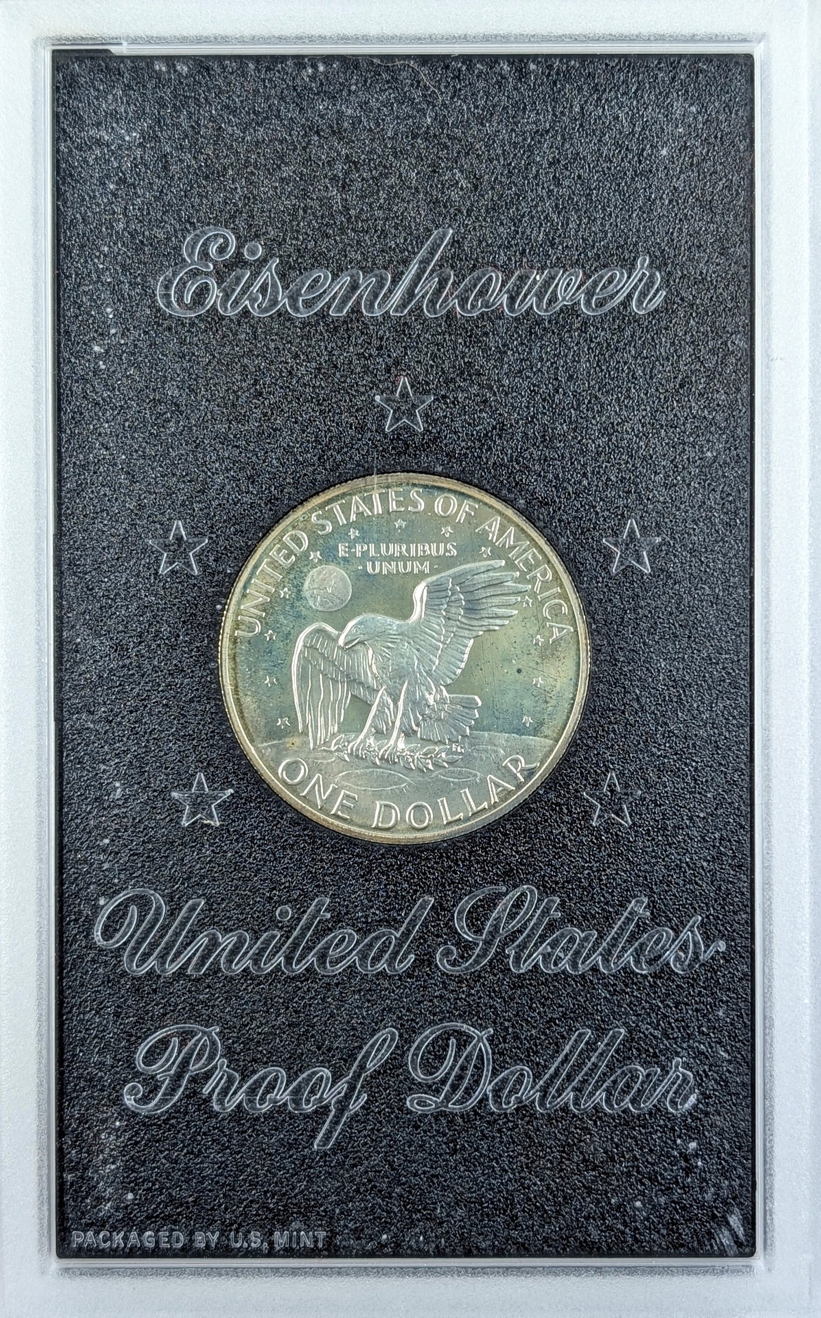 1972-S Silver Proof Eisenhower " Ike" Dollar-Toned - 2