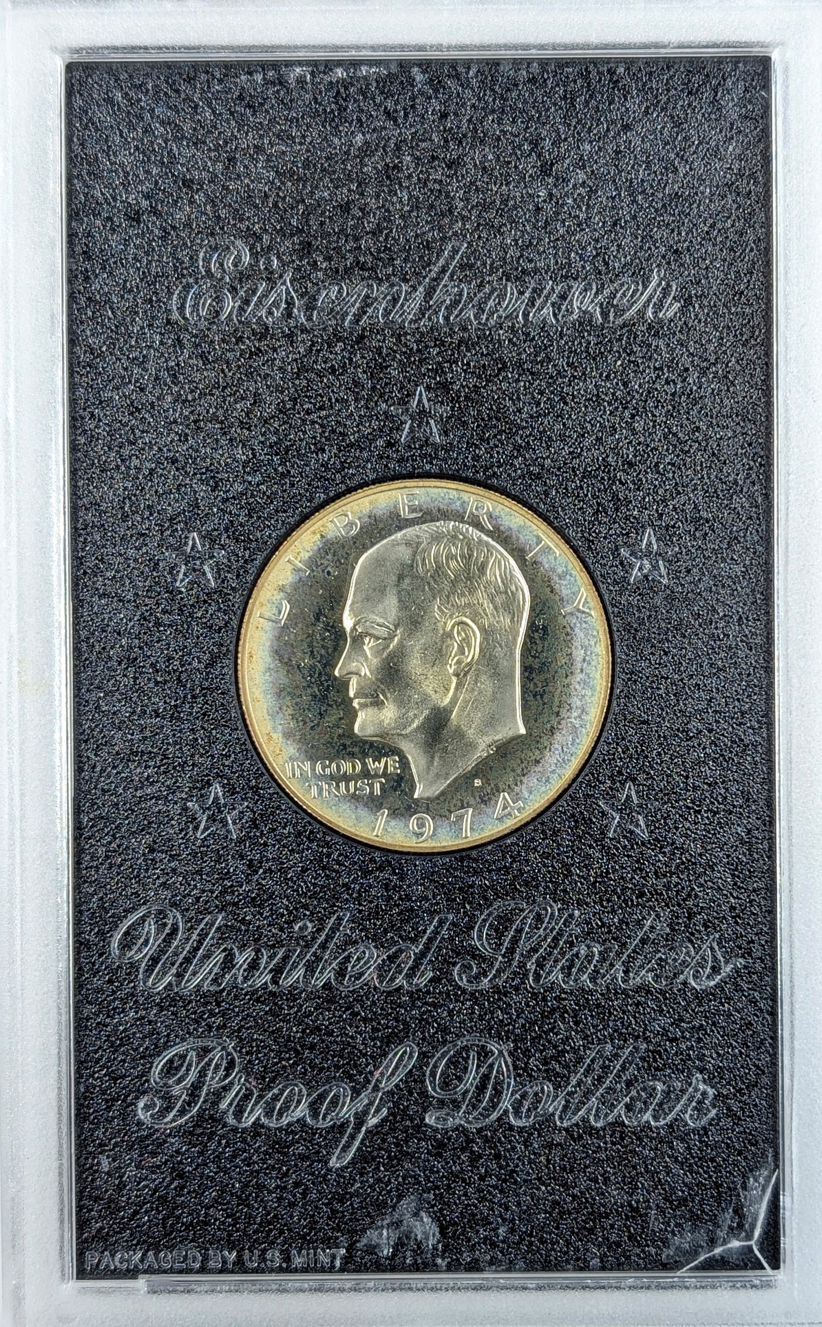 1974-S Silver Proof Eisenhower " Ike" Dollar- Toned (1 of 2)