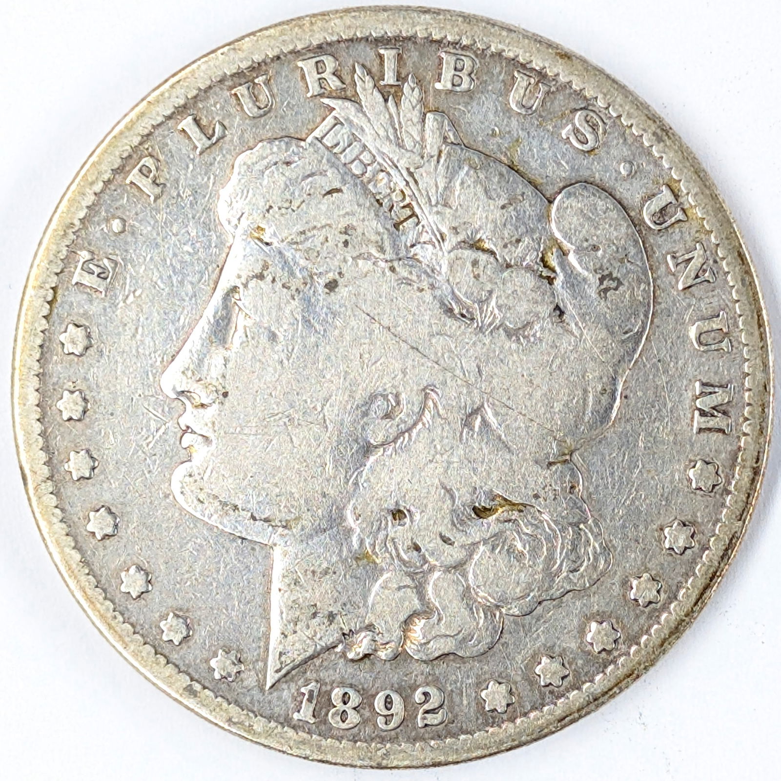 1892-S Morgan Silver Dollar- KEY DATE! (1 of 2)