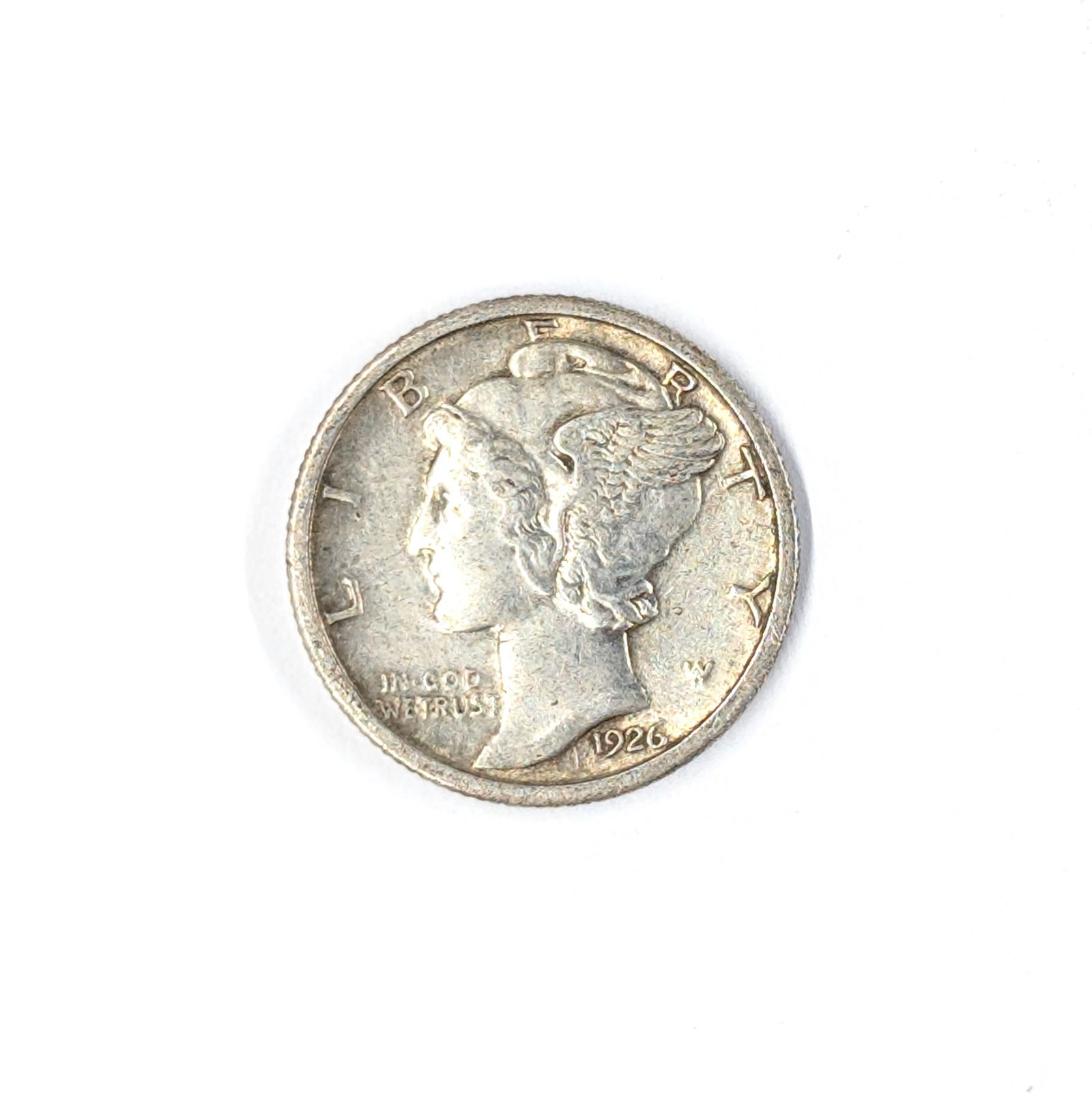 1926 Silver Mercury Dime- Toned on Reverse (1 of 2)