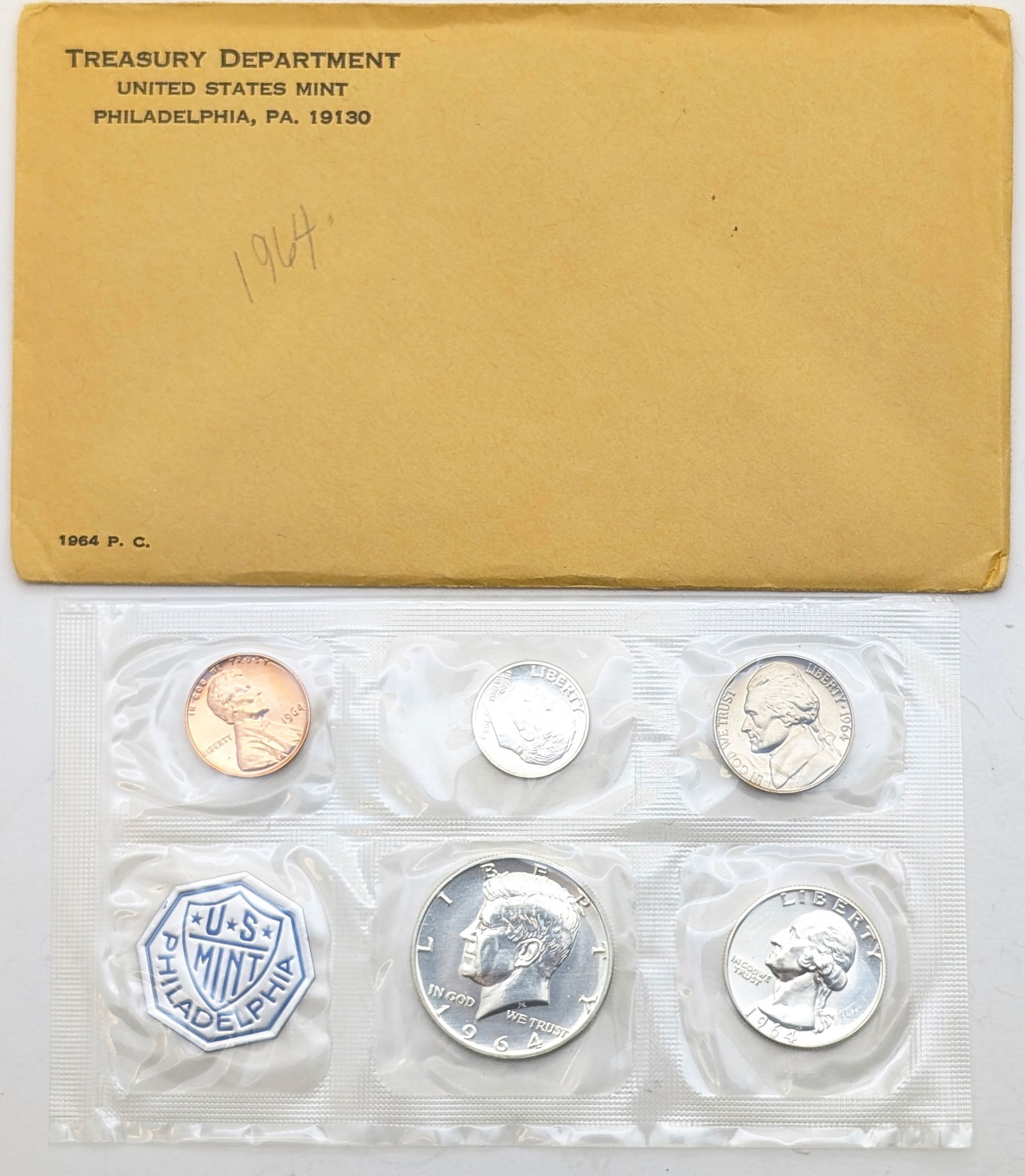 1964 Silver US Mint Proof Set w/ Silver Half, Quarter & Dime (1 of 2)