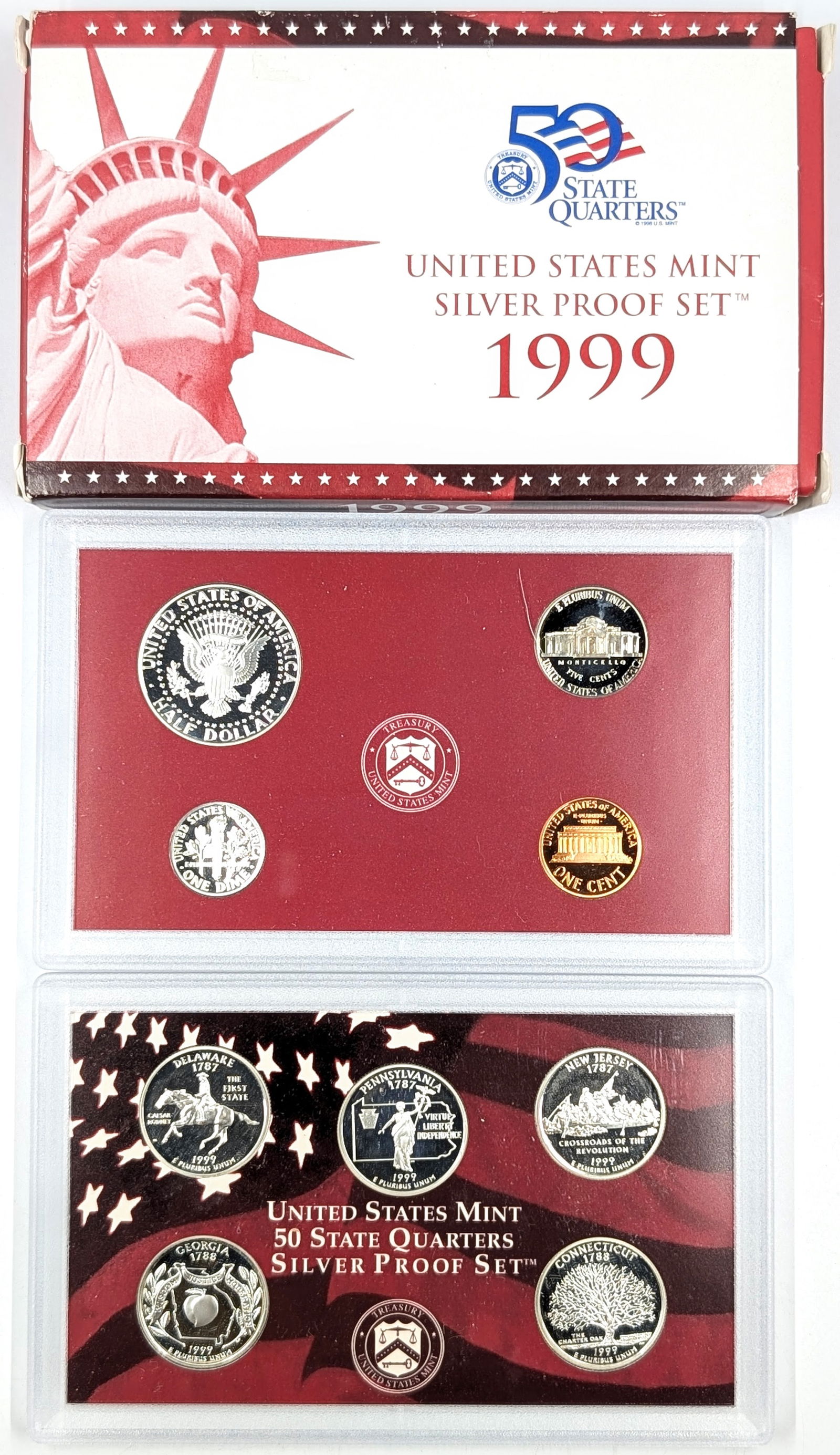1999 US Mint Proof Silver Set - 2