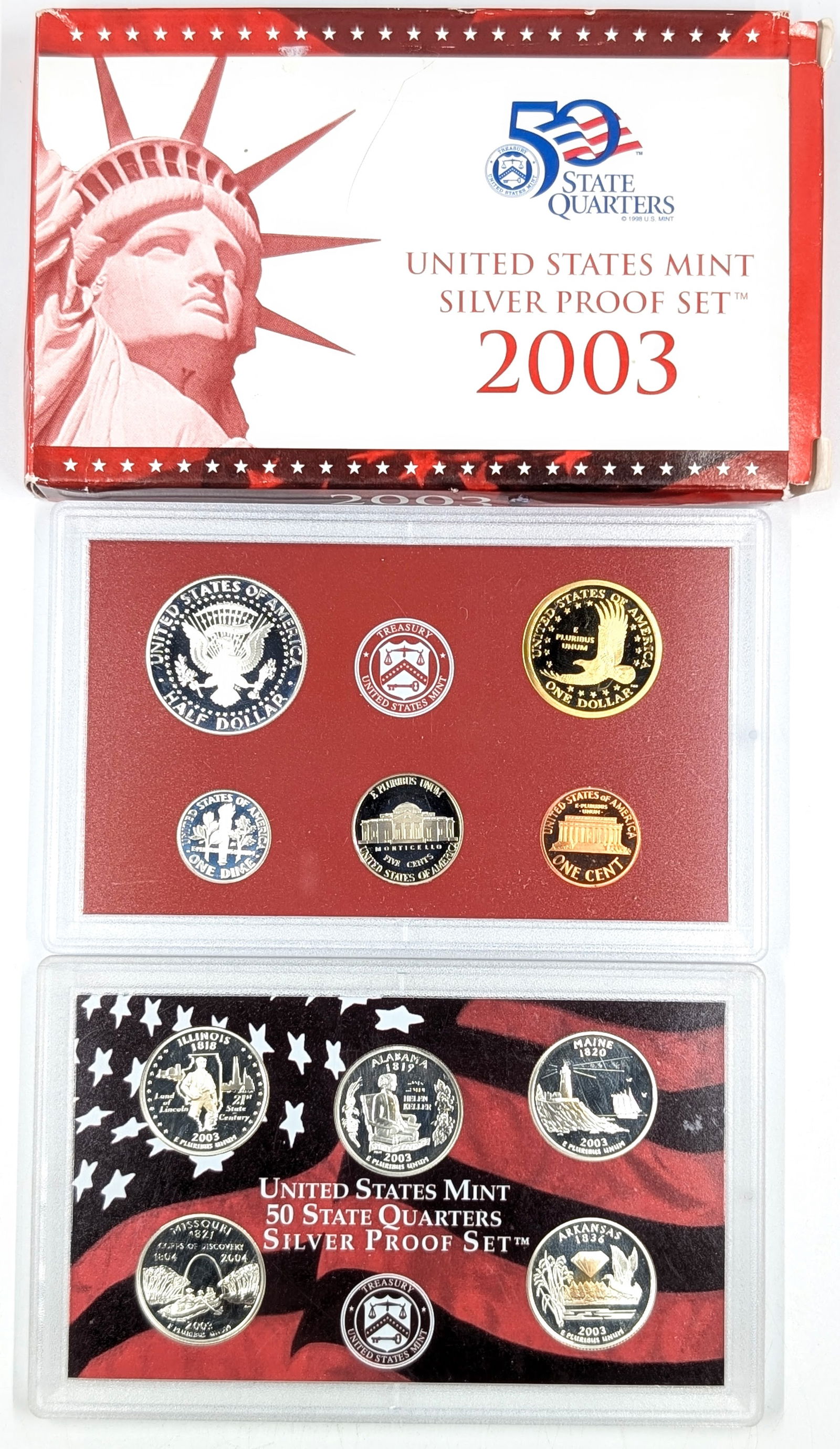 2003 US Mint Proof Silver Set - 2