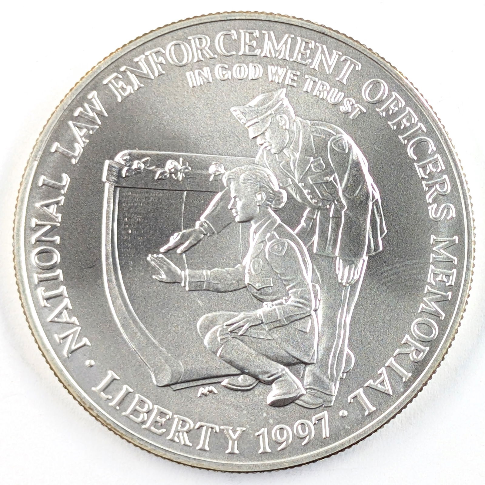Patriot Collection: 1997 Silver Law Enforcement Coin- Uncirculated: Silver 