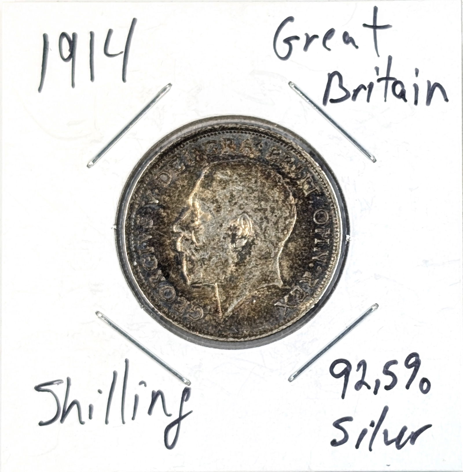 1914 Silver Shilling- Great Britain (1 of 2)