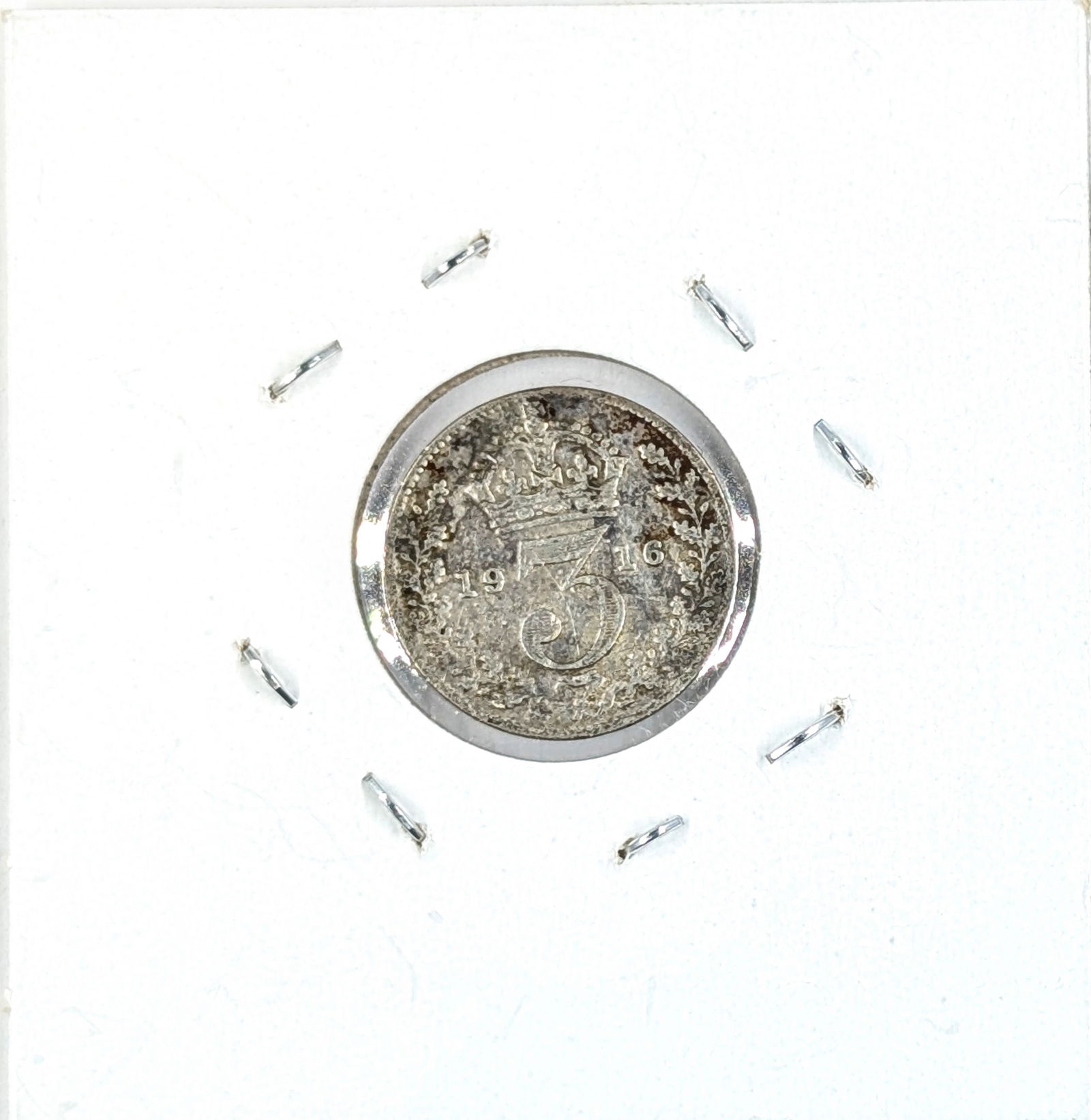 1916 Silver 3 Pence- Great Britain - 2