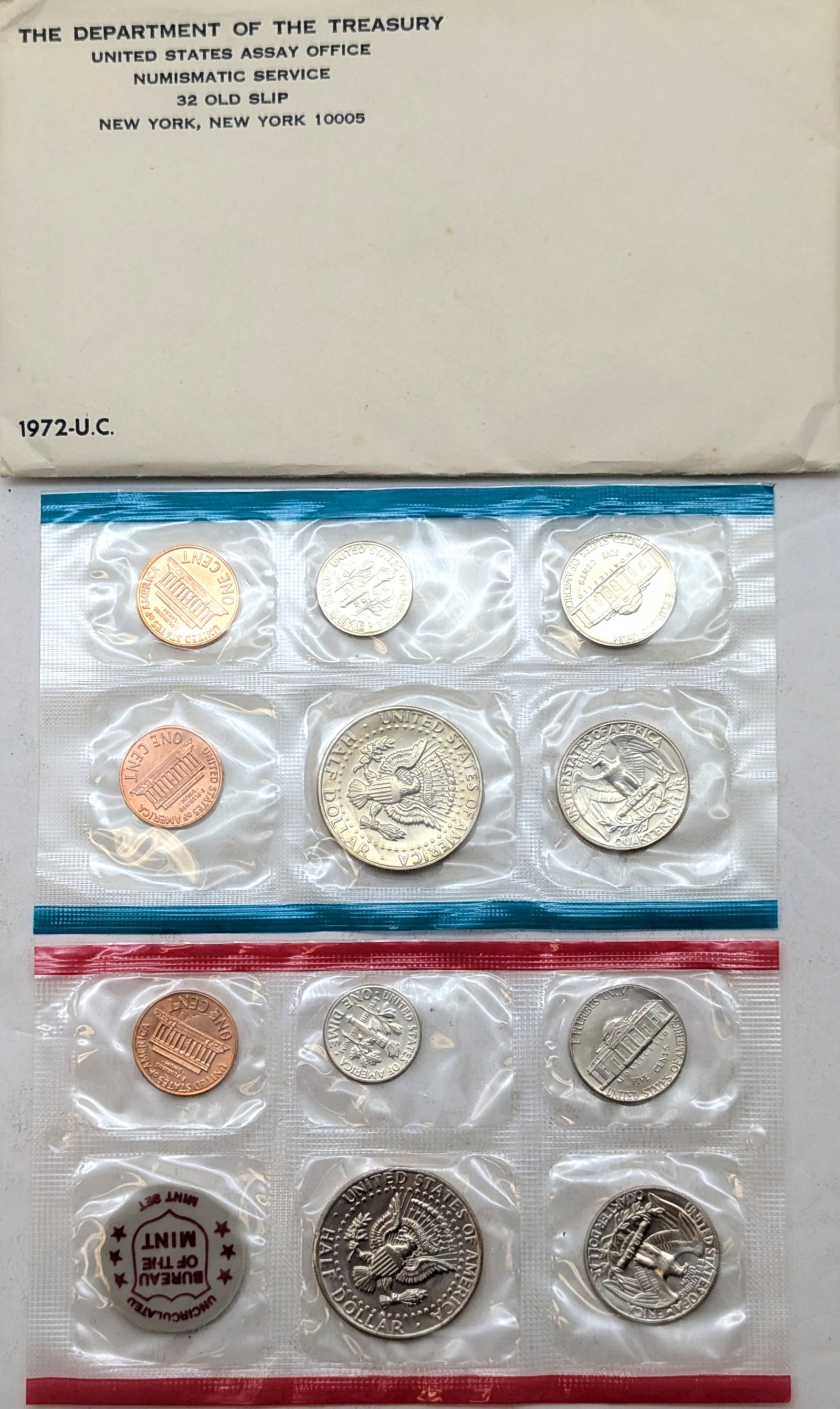 1972 US Mint Uncirculated Coin Set - 2