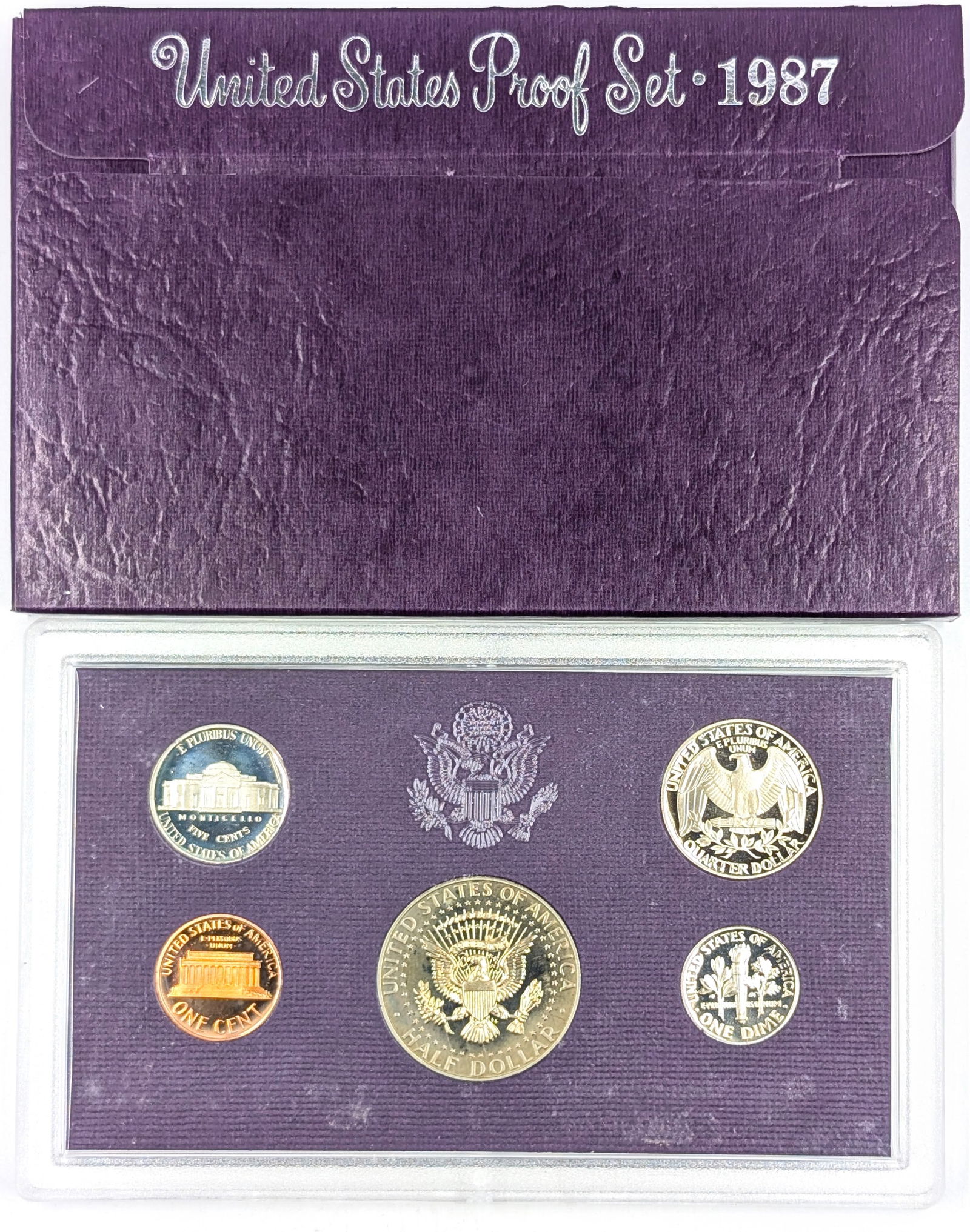1987 US Mint Proof Coin Set w/COA - 2