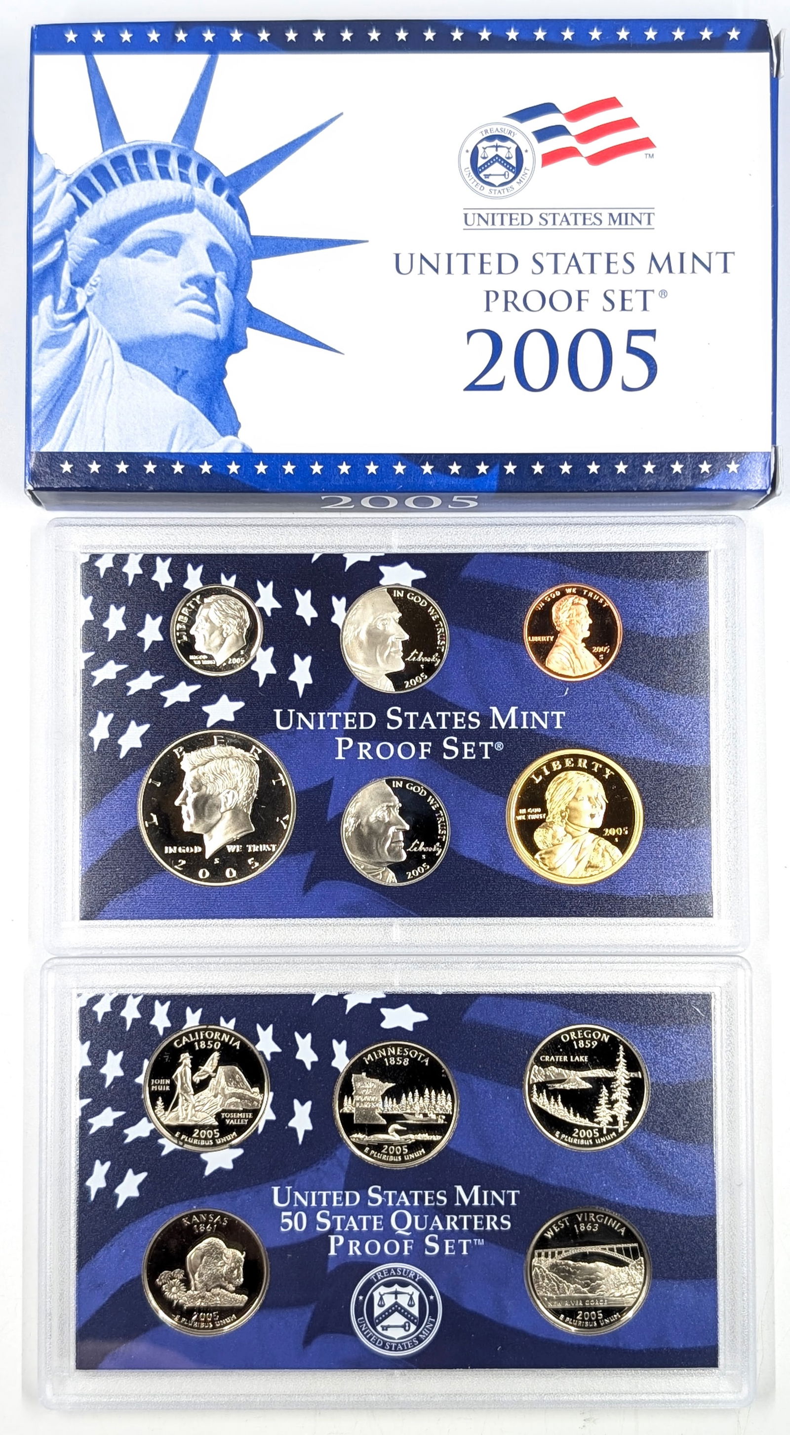 2005 US Mint Proof Coin Set w/COA (1 of 3)