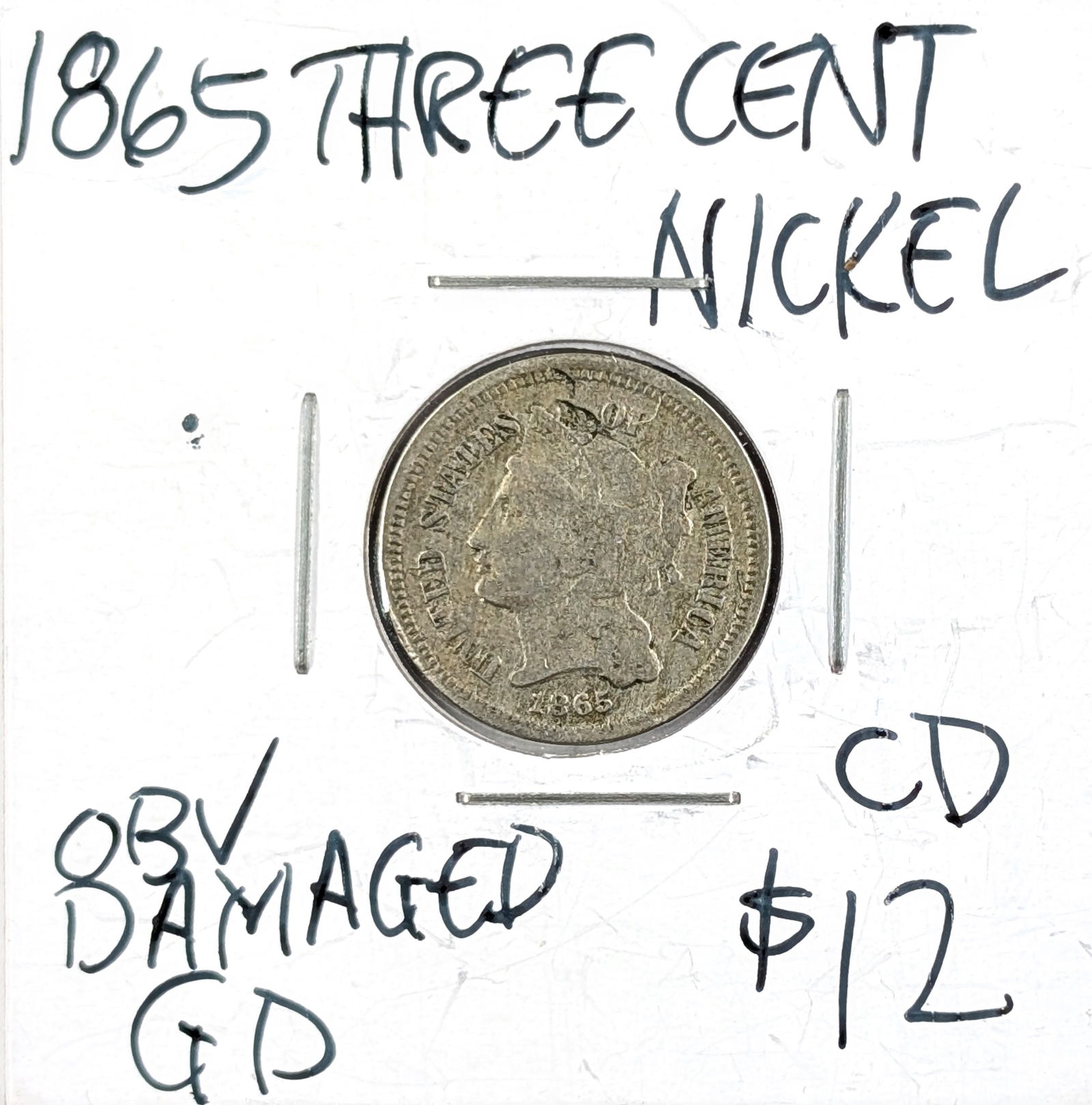 1865 Three Cent Nickel (1 of 2)