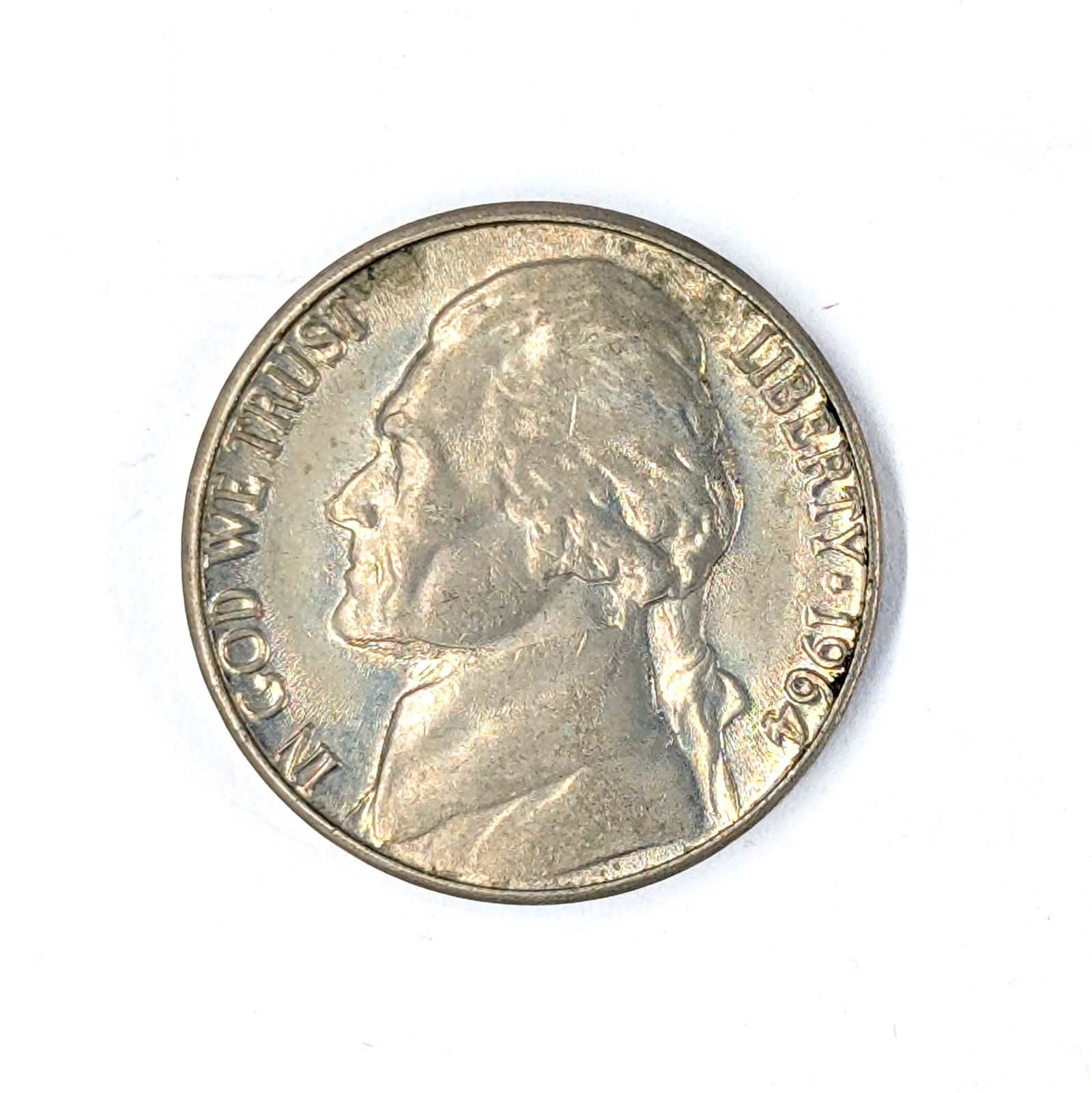 1964-D Error Jefferson Nickel- Double Nose, Dome & Step (1 of 2)