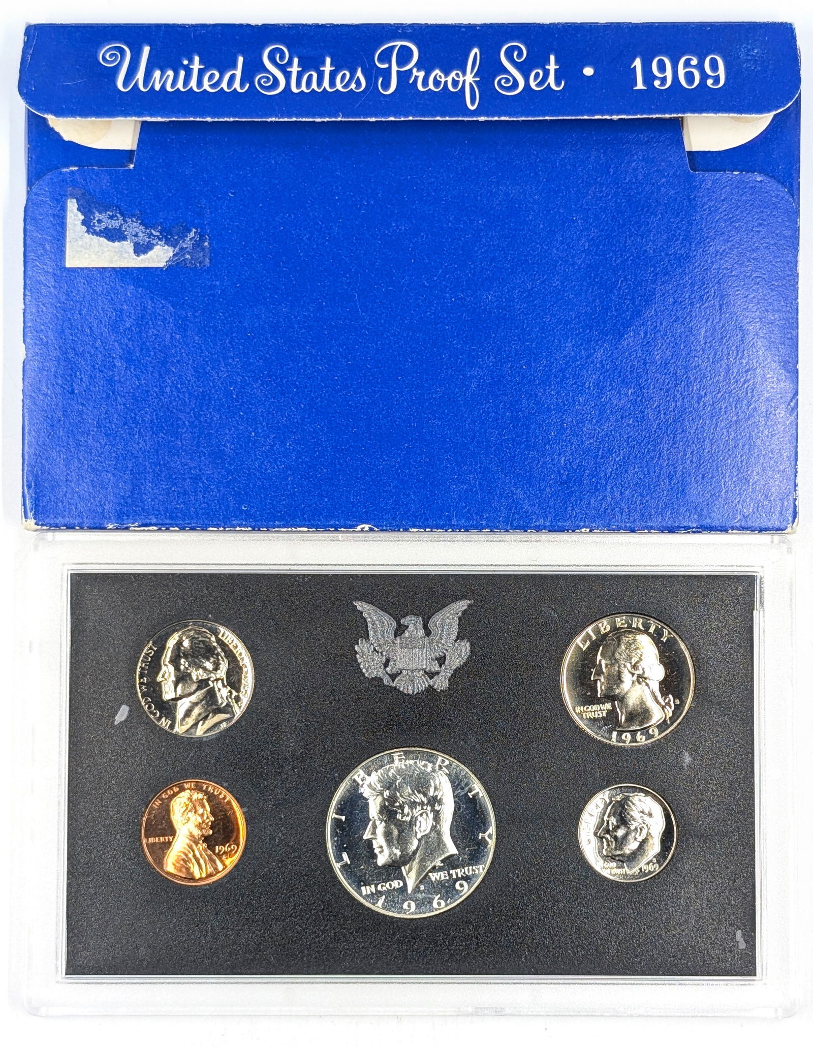 1969 US Mint Proof Set w/ Silver JFK Half (1 of 2)