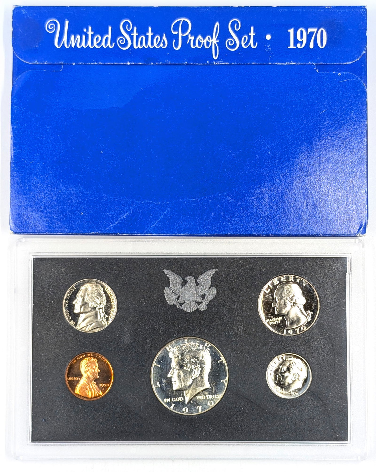 1970 US Mint Proof Set w/ Silver JFK Half (1 of 2)