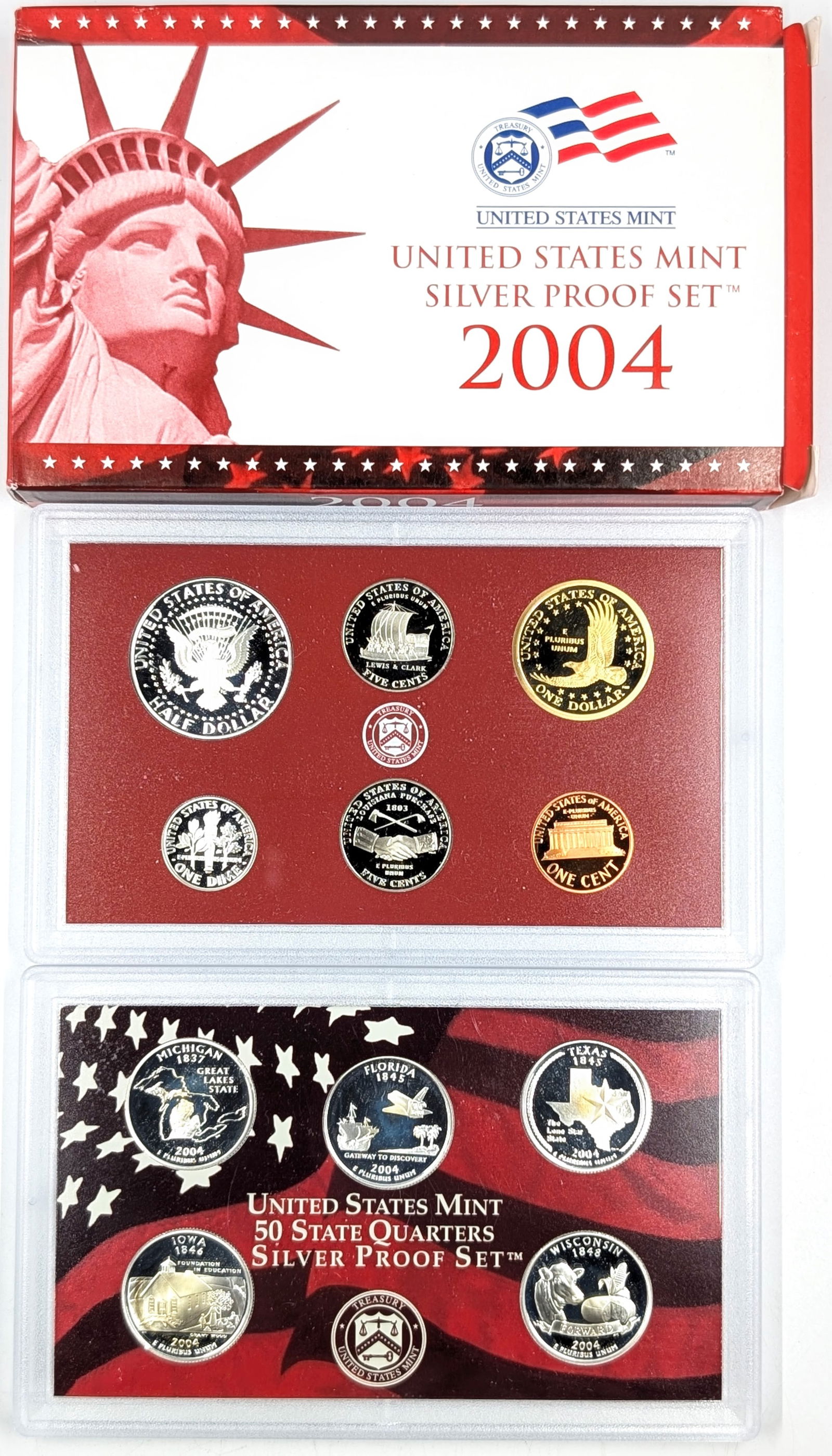 2004 US Mint Proof Silver Set - 2