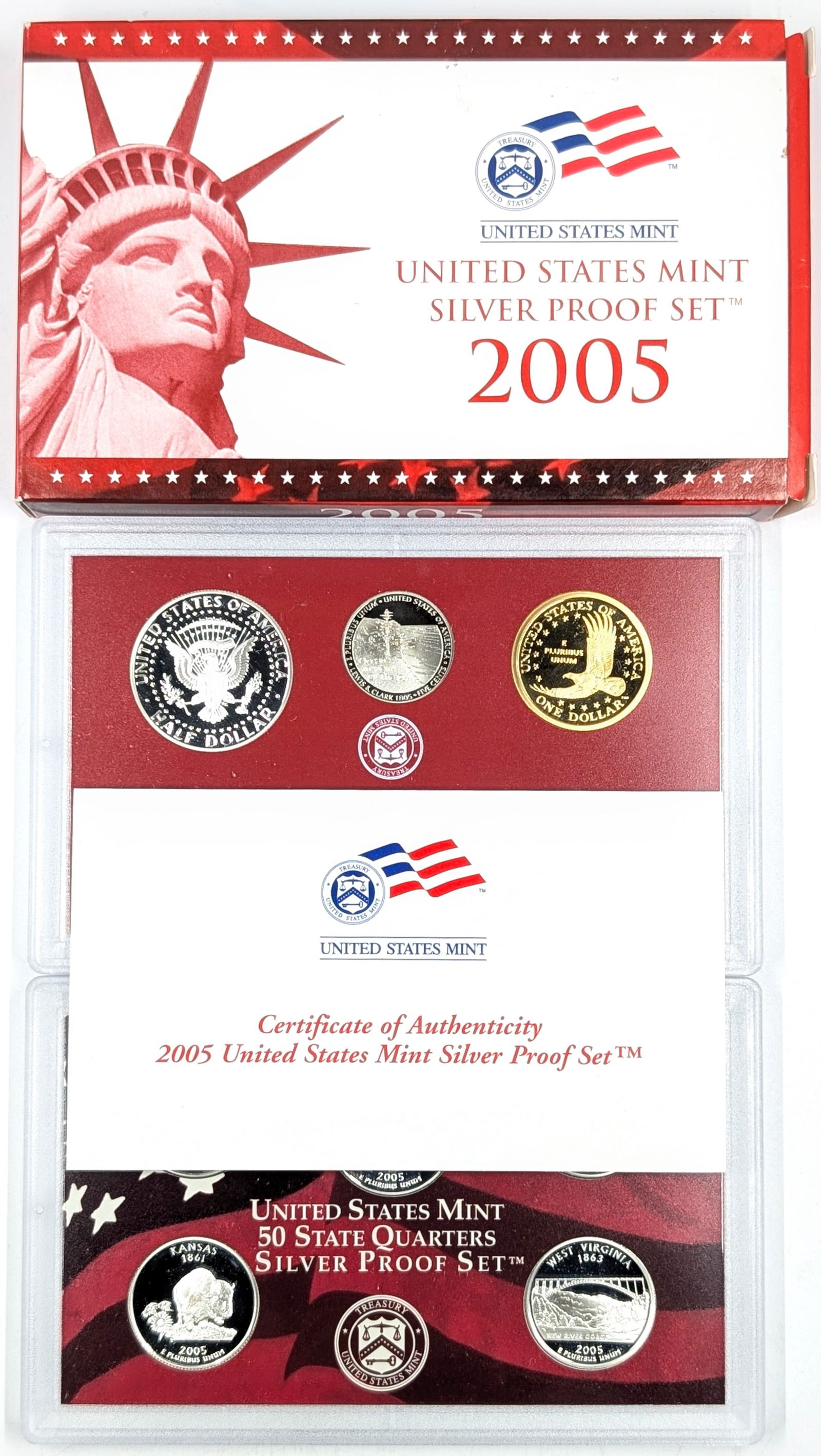 2005 US Mint Proof Silver Set - 3