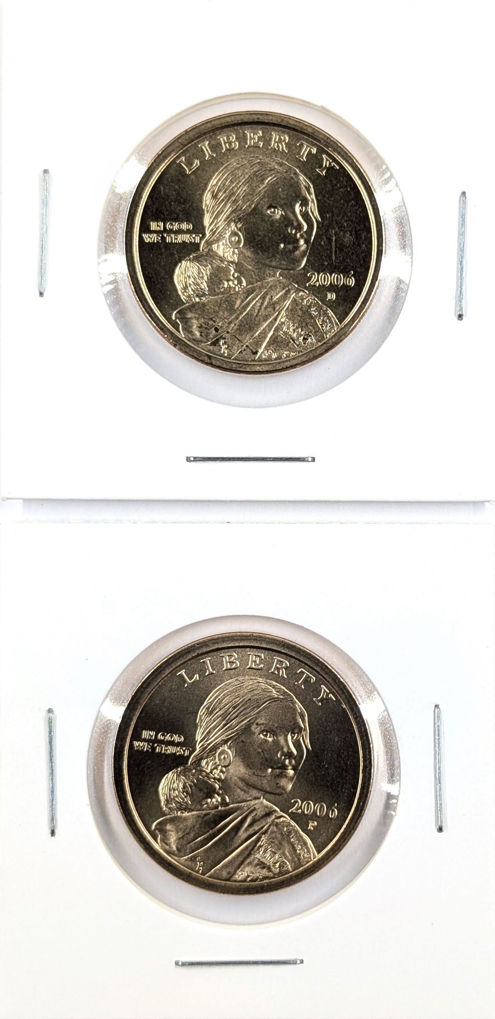 Lot of 2 Sacagawea Dollars- 2006 D&P (1 of 2)