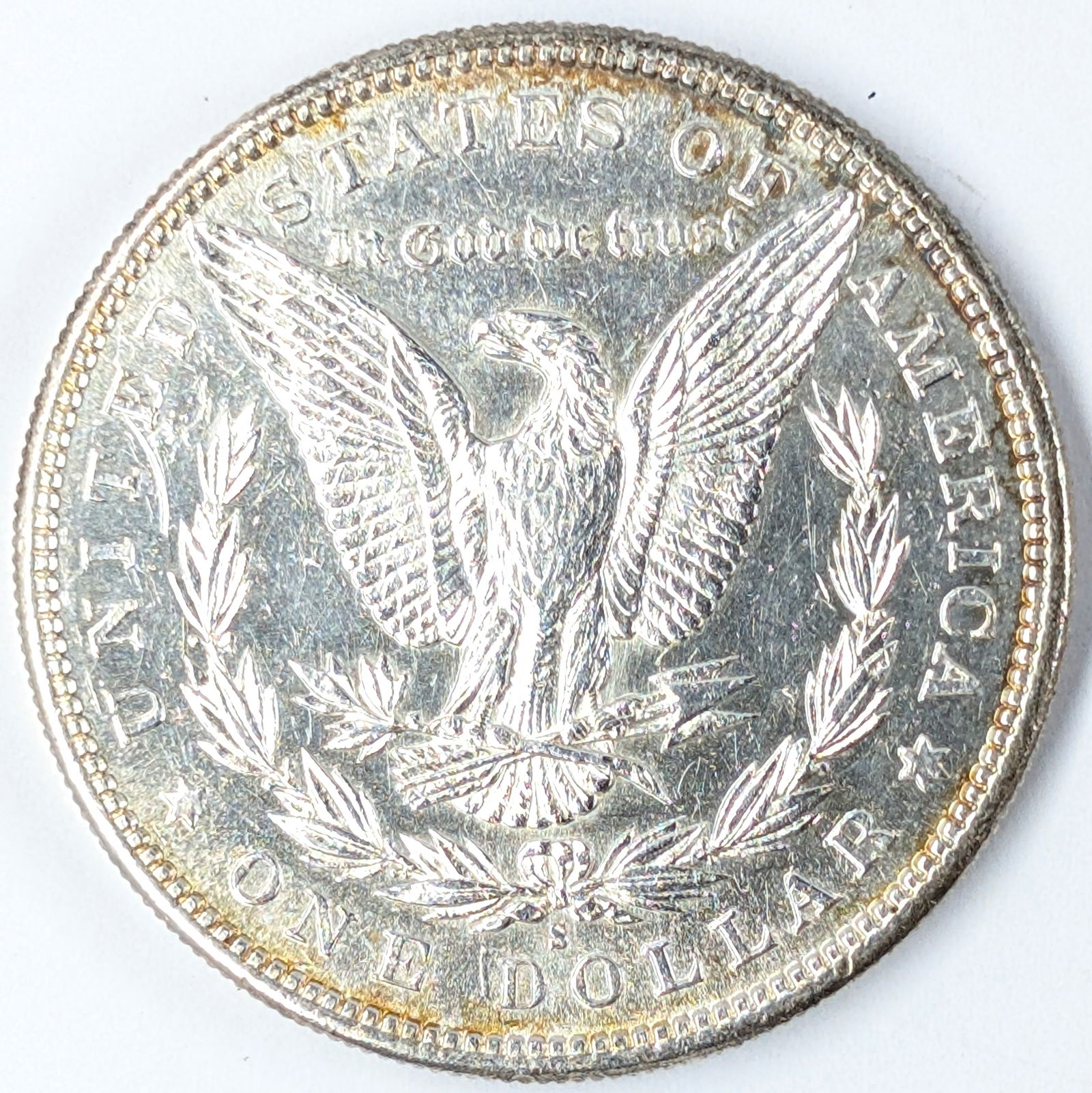 1881-S Morgan Silver Dollar- Toning on the Rim - 2