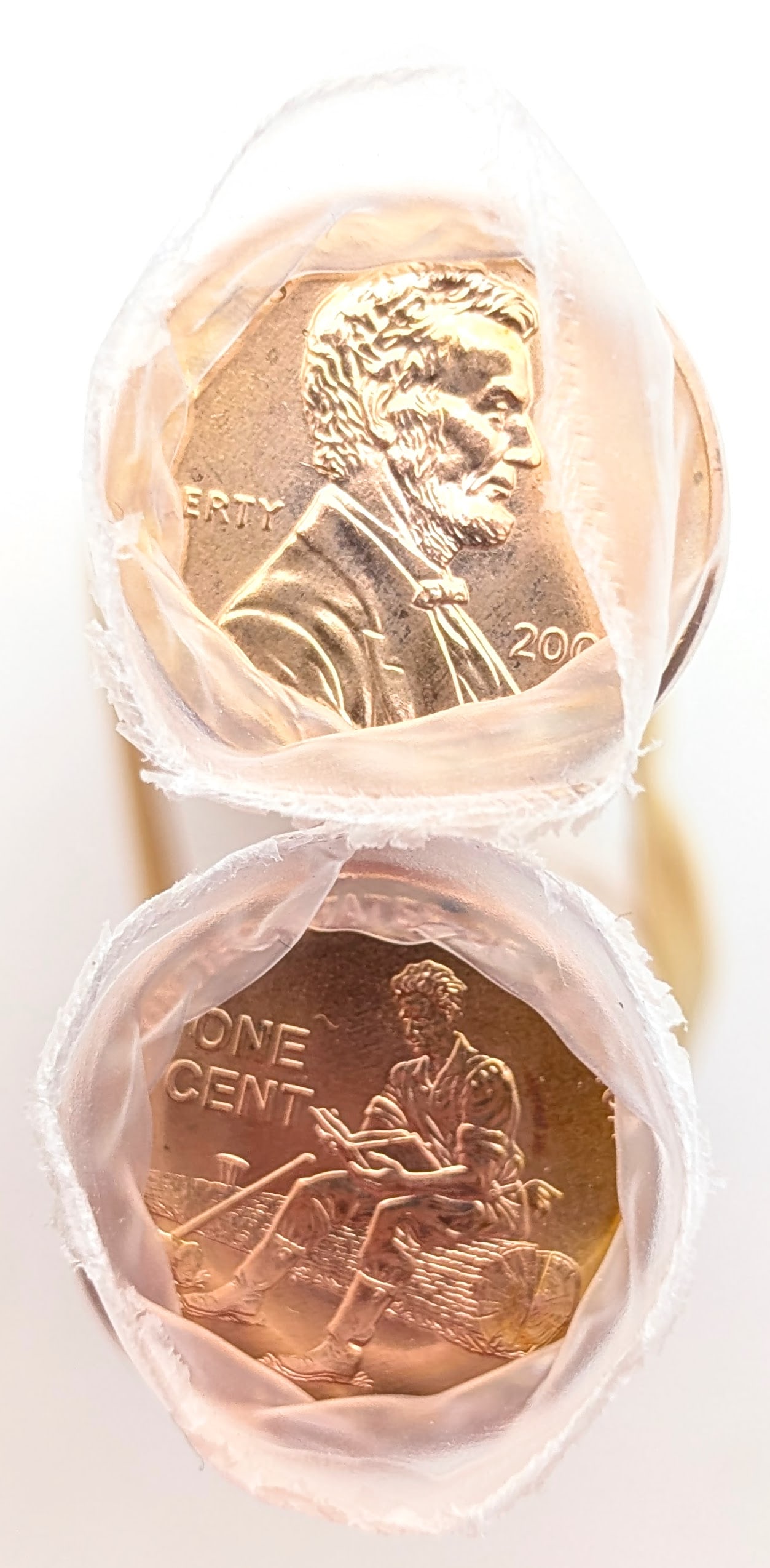 Lot of 2 Uncirculated Rolls of 50 (each) 2009 Lincoln Bicentennial Cents - The Formative Years - 3