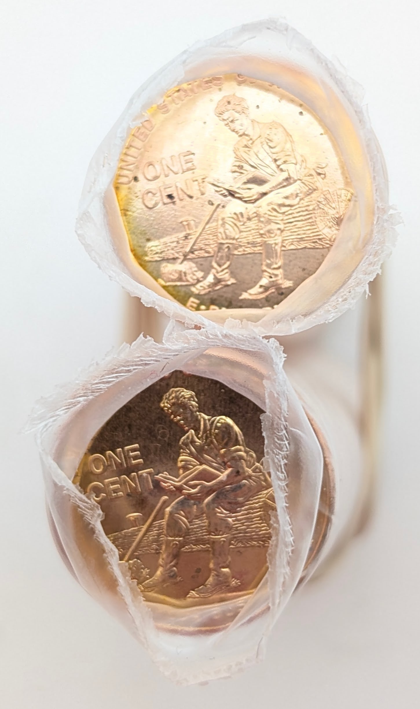 Lot of 2 Uncirculated Rolls of 50 (each) 2009 Lincoln Bicentennial Cents - The Formative Years - 3