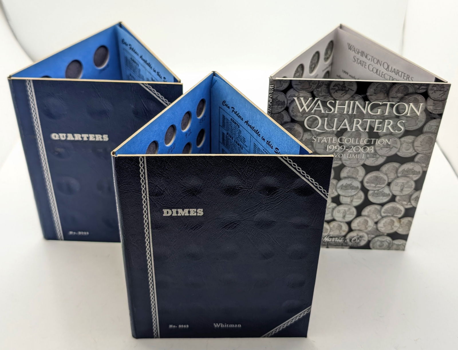 Lot of 3 Coin Books- Quarters, Washington State Quarters, & Dimes (1 of 3)