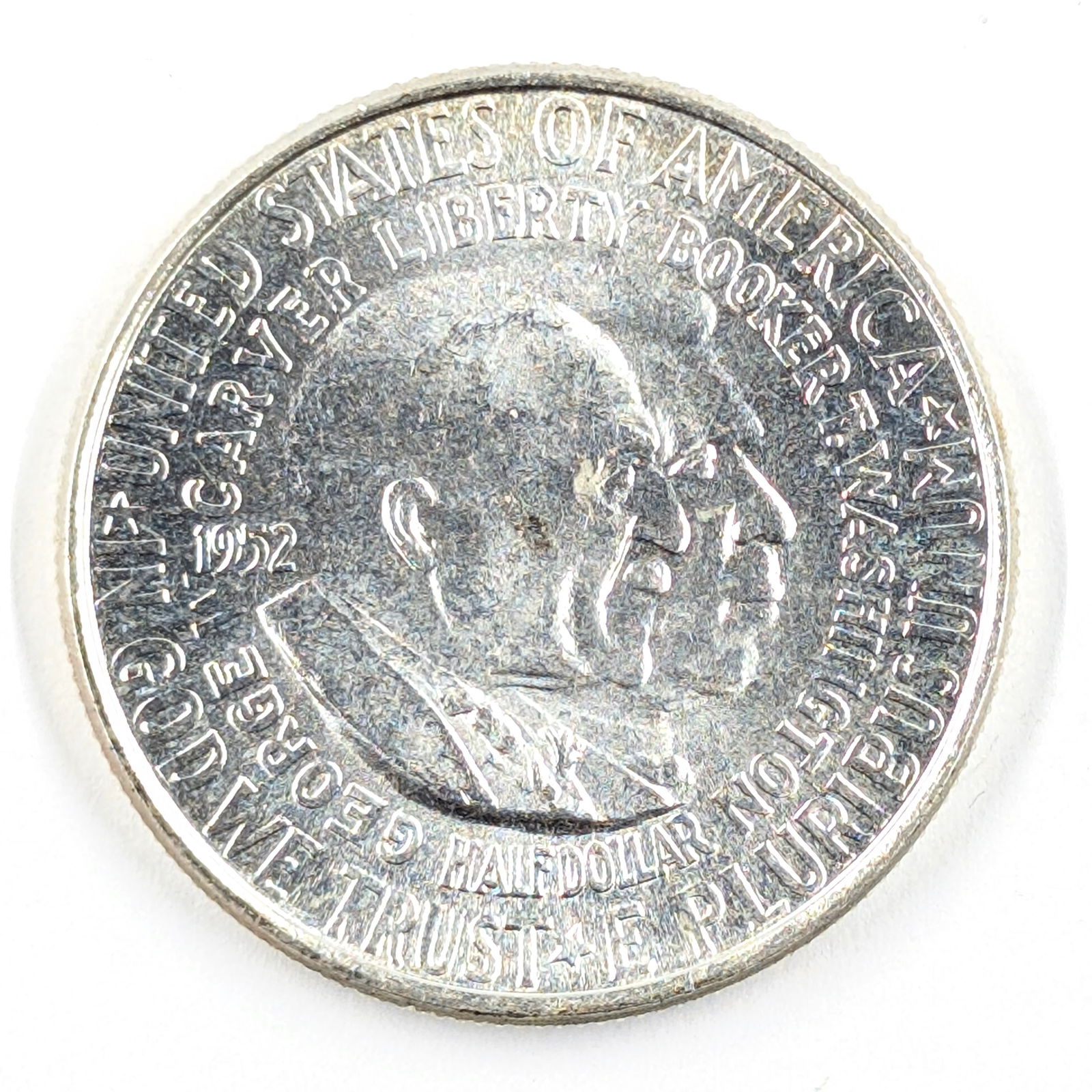 1952 Silver Carver Washington Half Dollar-Uncirculated: Silver 