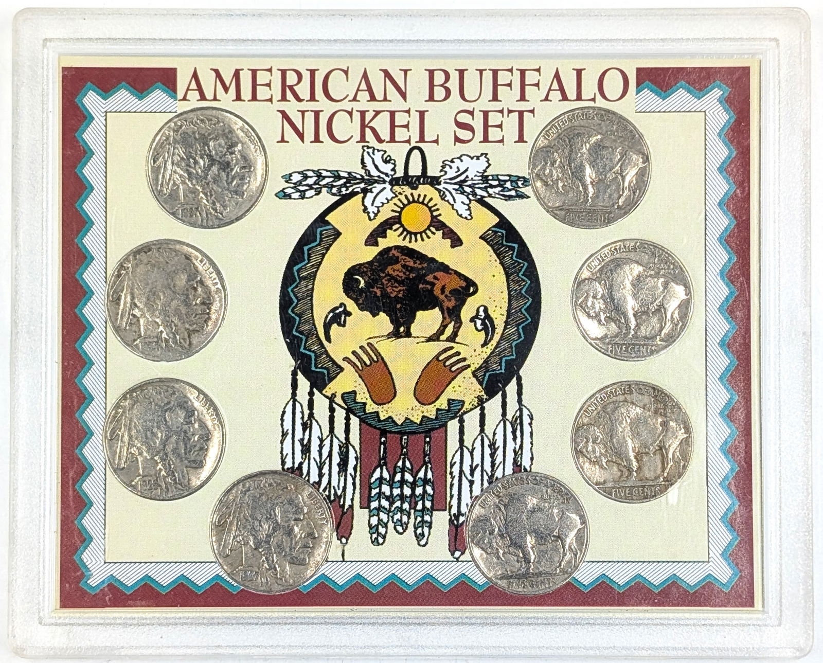 American Buffalo Nickel Set- With 8 Buffalo Nickels: Coin 