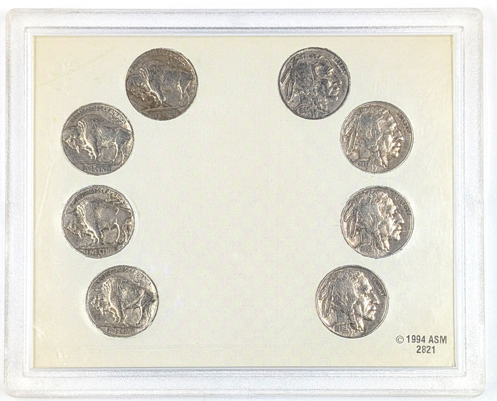 American Buffalo Nickel Set- With 8 Buffalo Nickels - 2