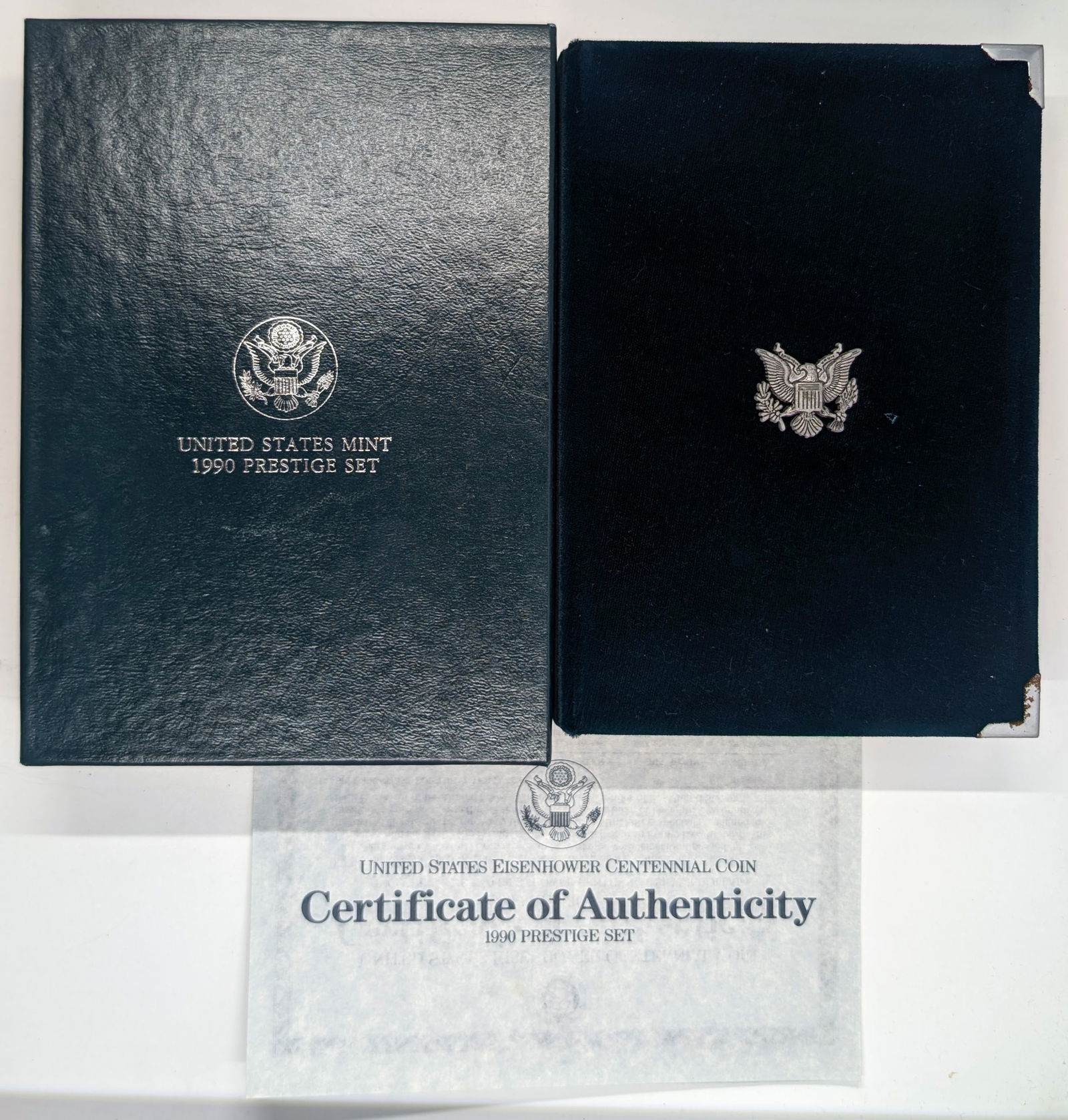 1990 US Mint Prestige Set- With Eisenhower Silver Dollar - 3