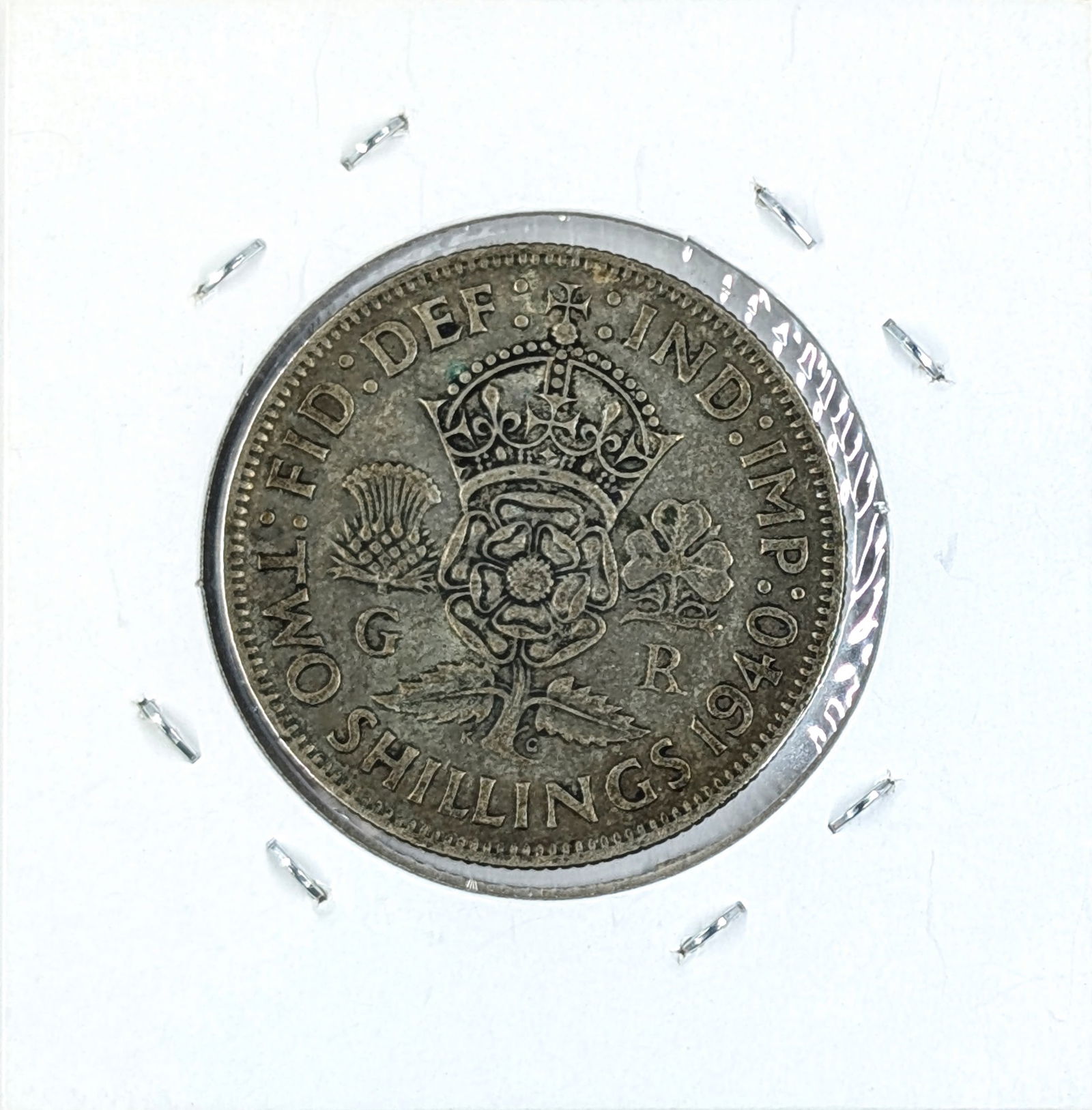 1940 Silver 2 Shilling- Great Britain - 2