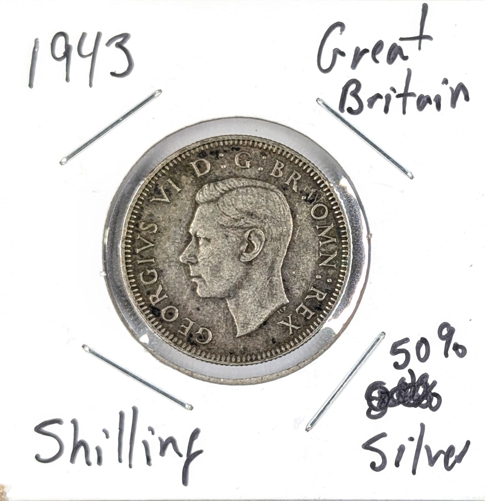 1943 Silver Shilling- Great Britain (1 of 2)