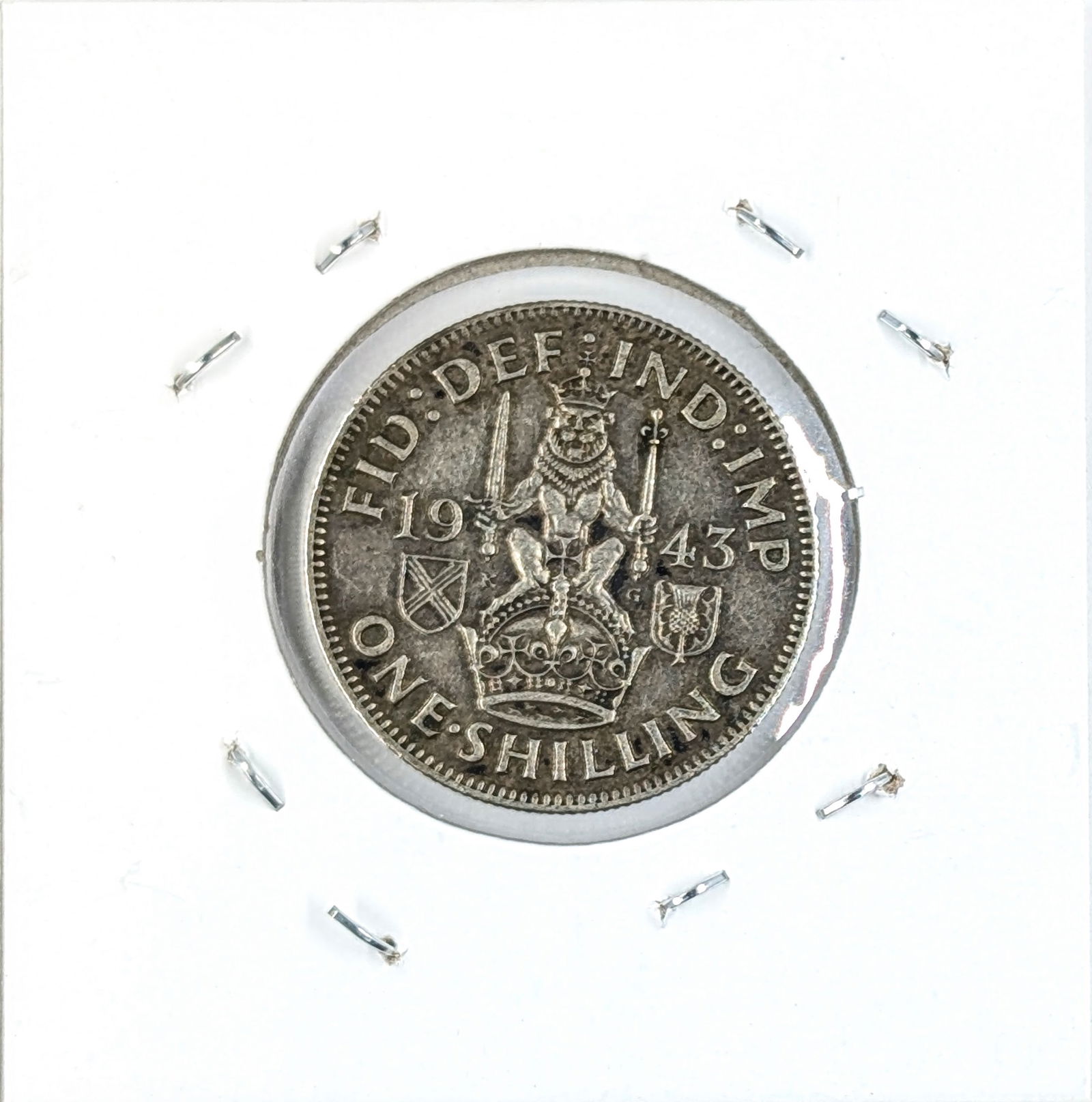 1943 Silver Shilling- Great Britain - 2