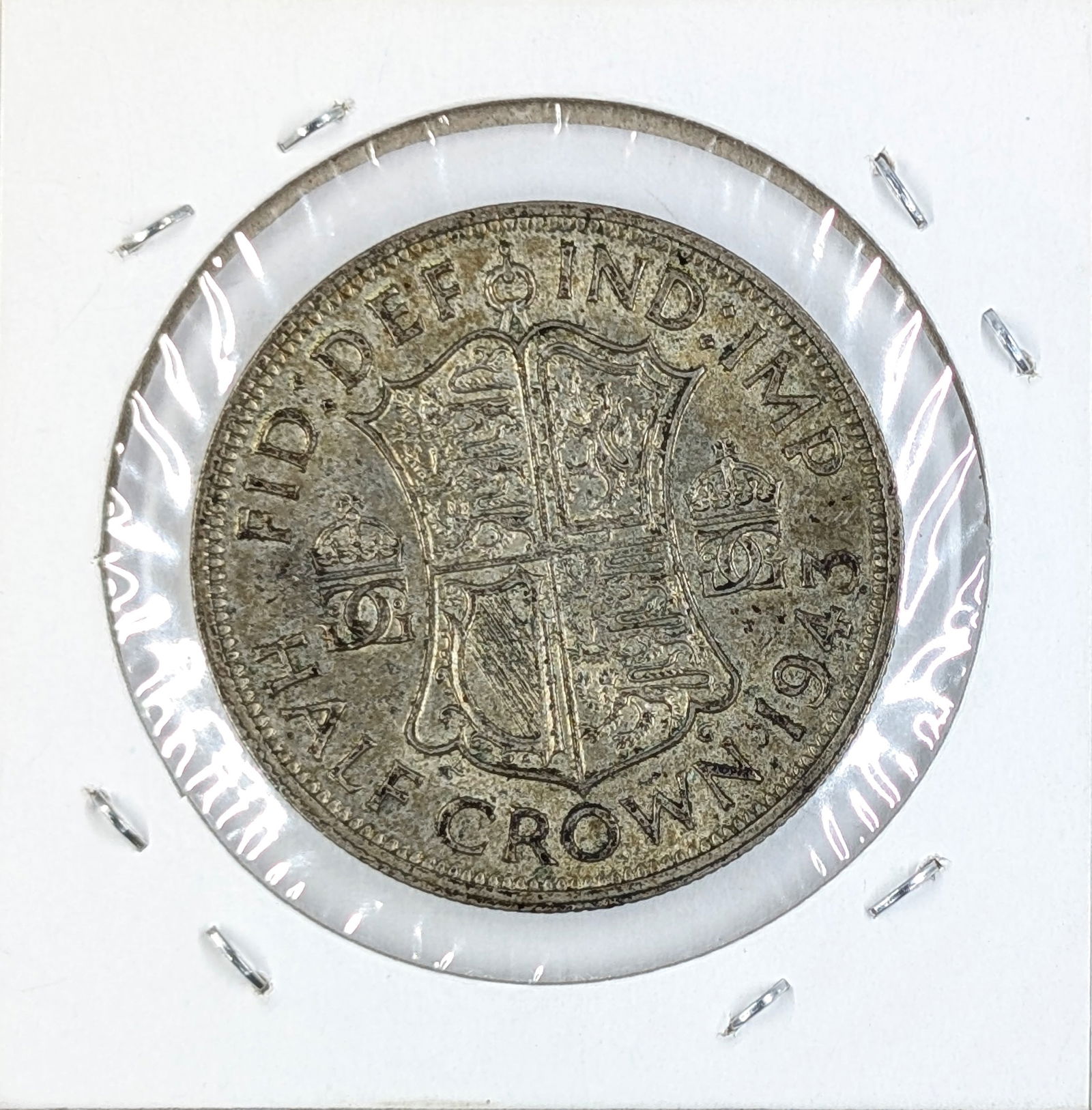 1943 Silver Half Crown- Great Britain - 2