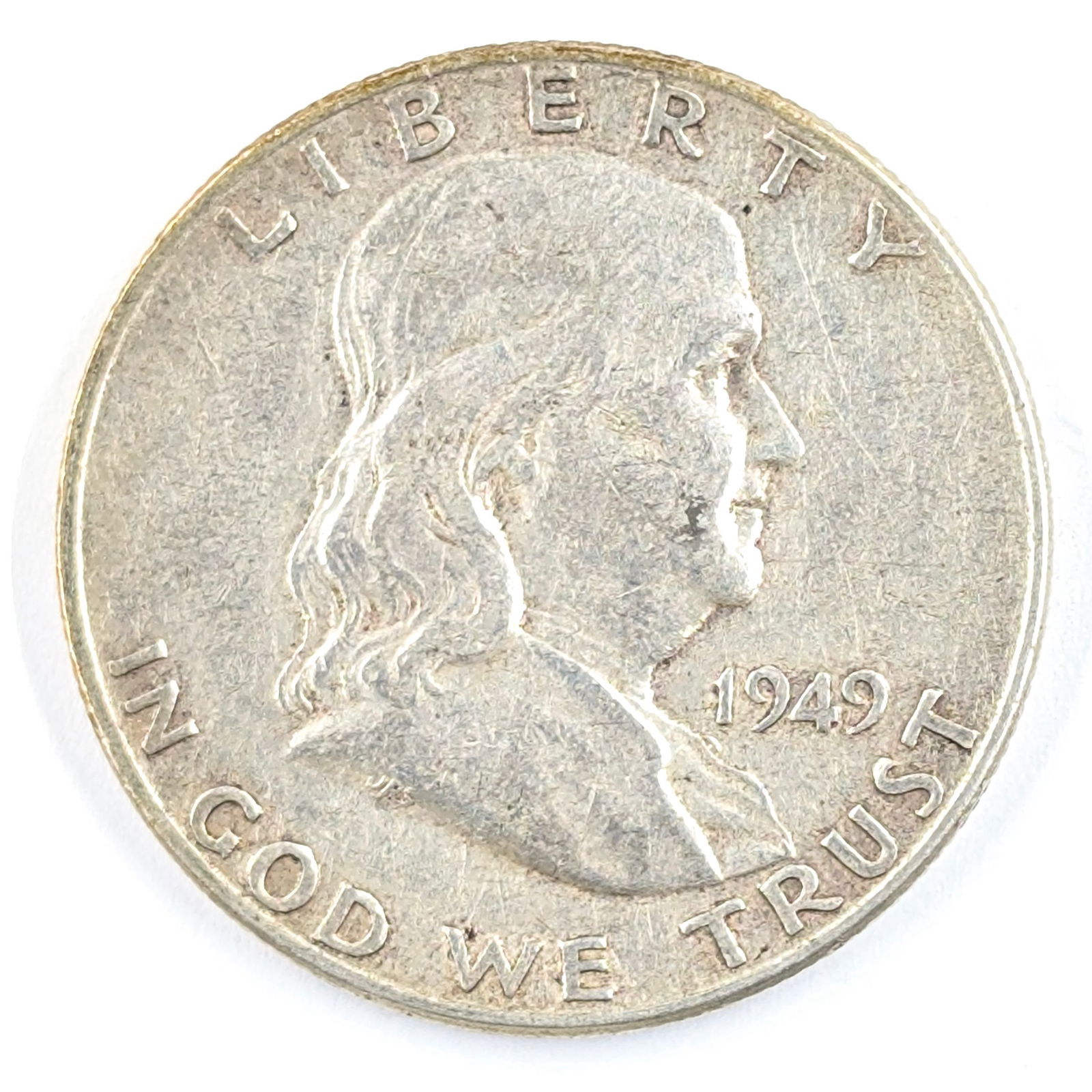 1949 Silver Franklin Half Dollar (1 of 2)