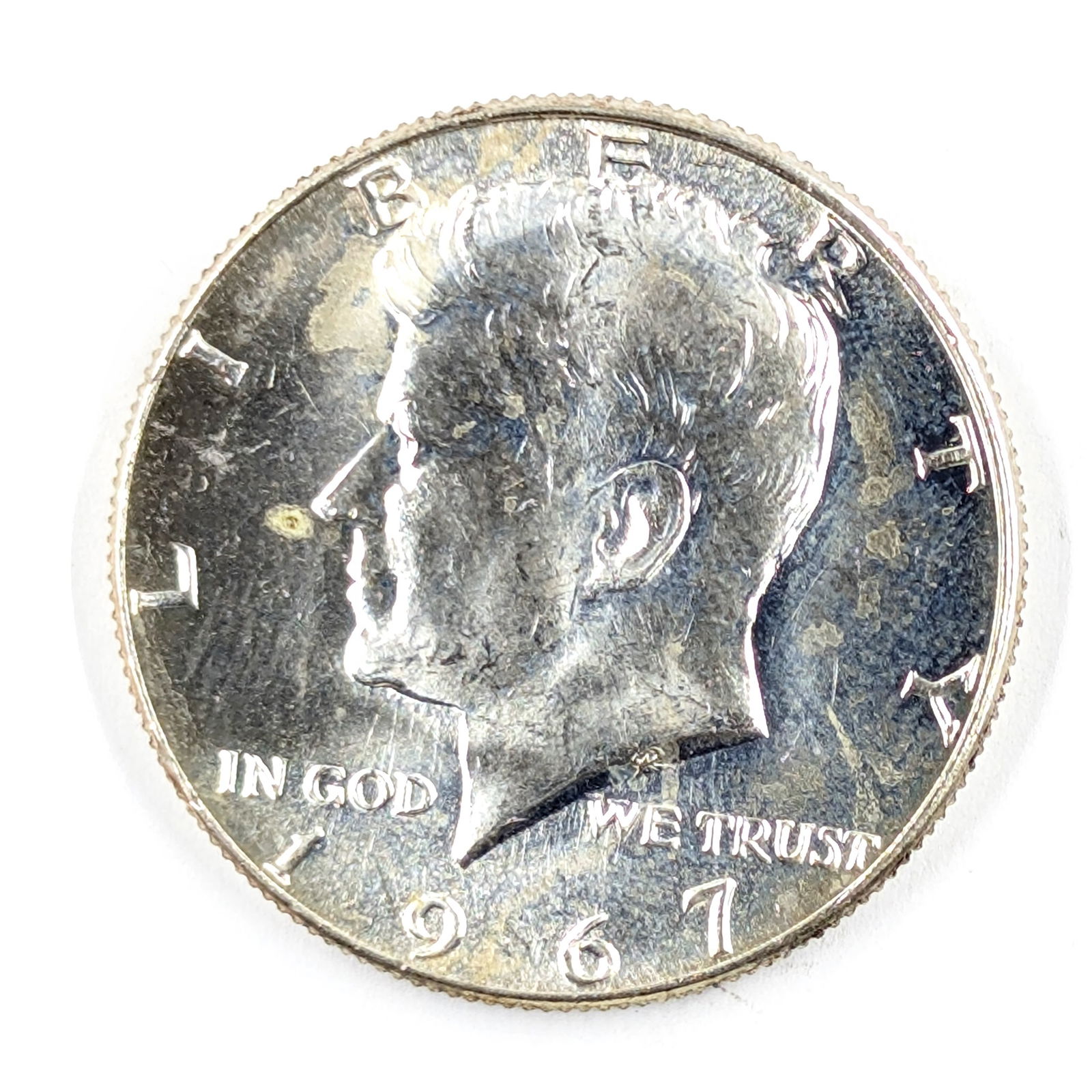 1967 Silver John F Kennedy Half Dollar 40% Silver- Uncirculated (1 of 2)