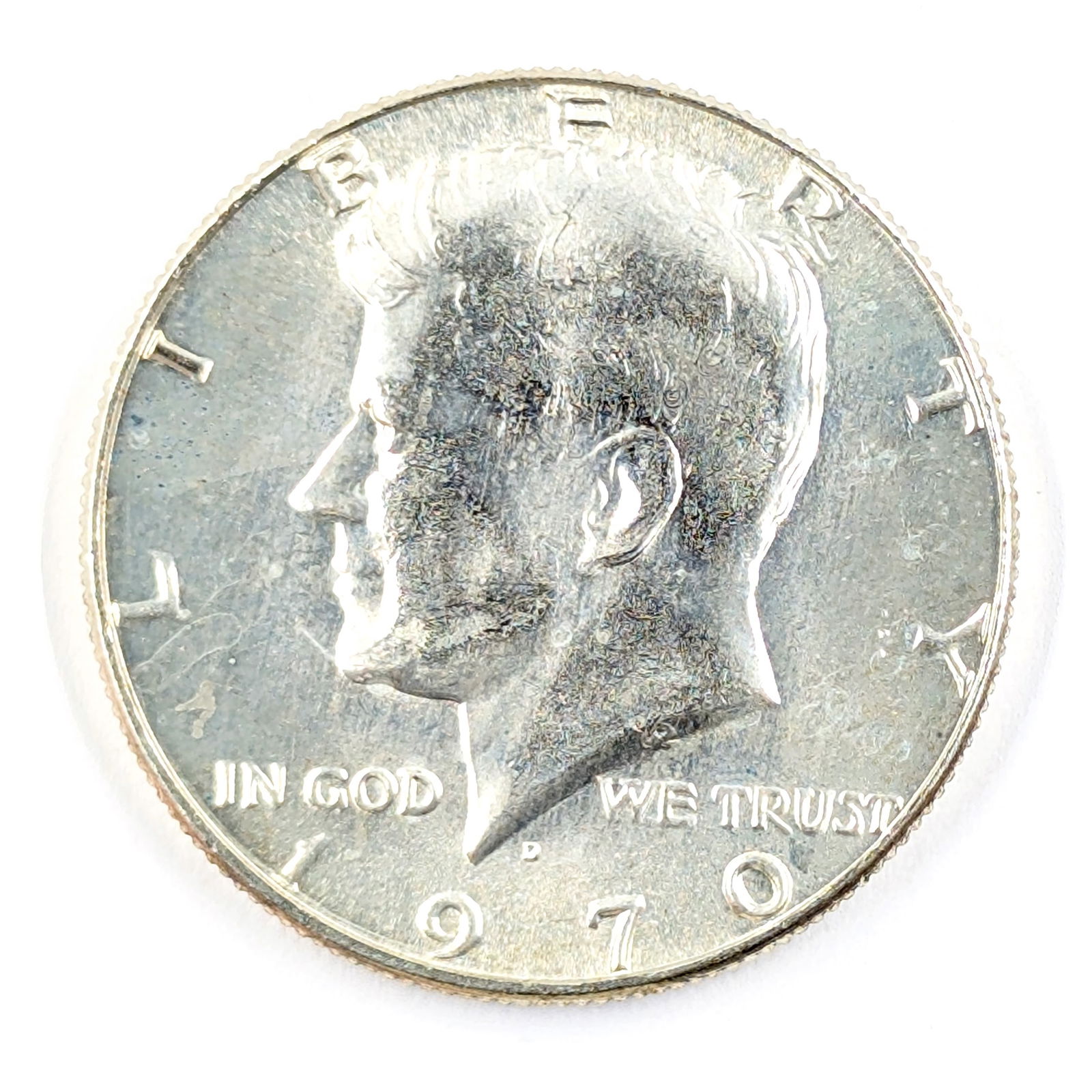 1970-D Silver John F Kennedy Half Dollar 40% Silver- Uncirculated (1 of 2)