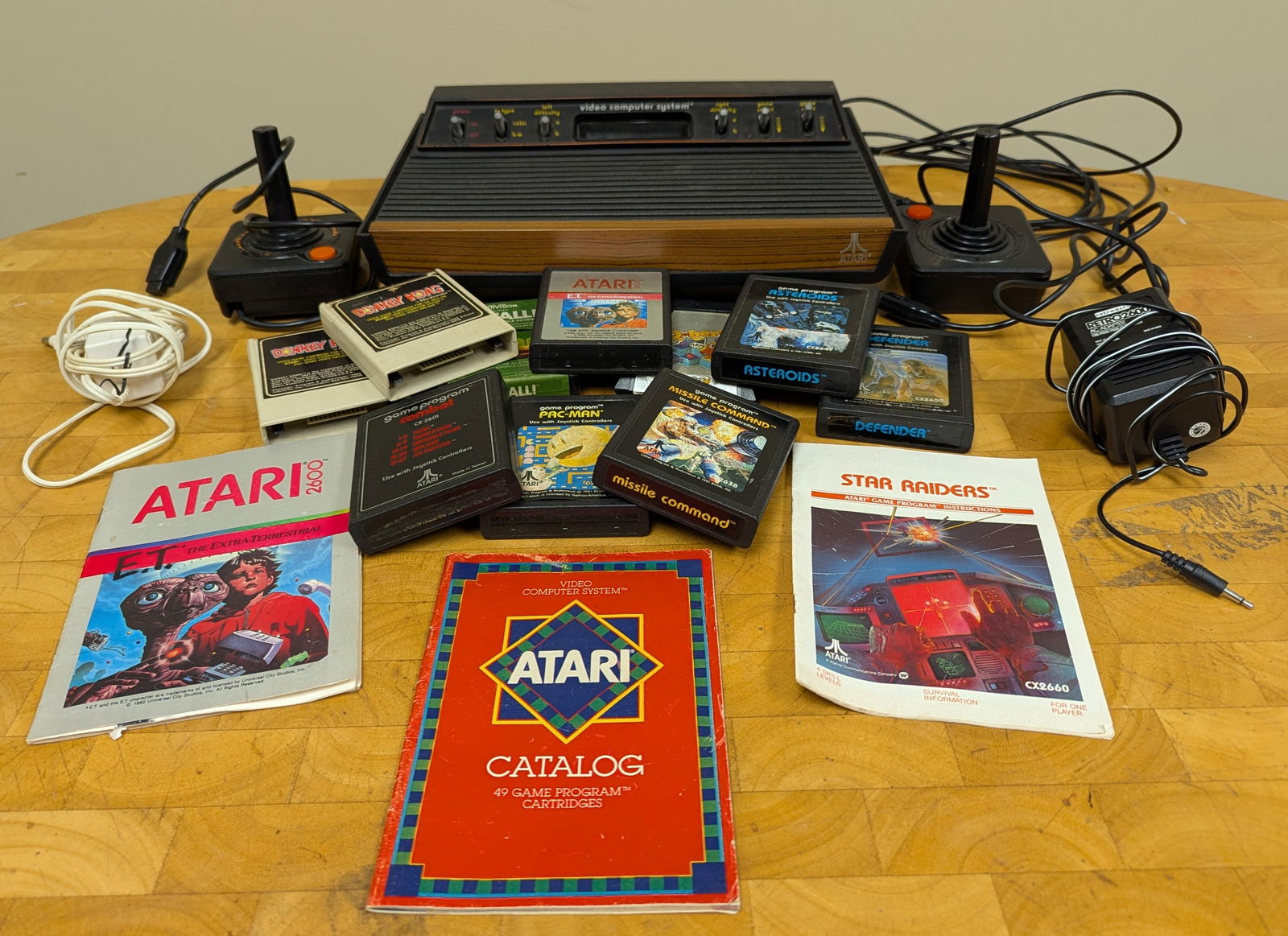 Atari 2600- Includes 2 Joysticks, and Games. *NOT TESTED* (1 of 8)