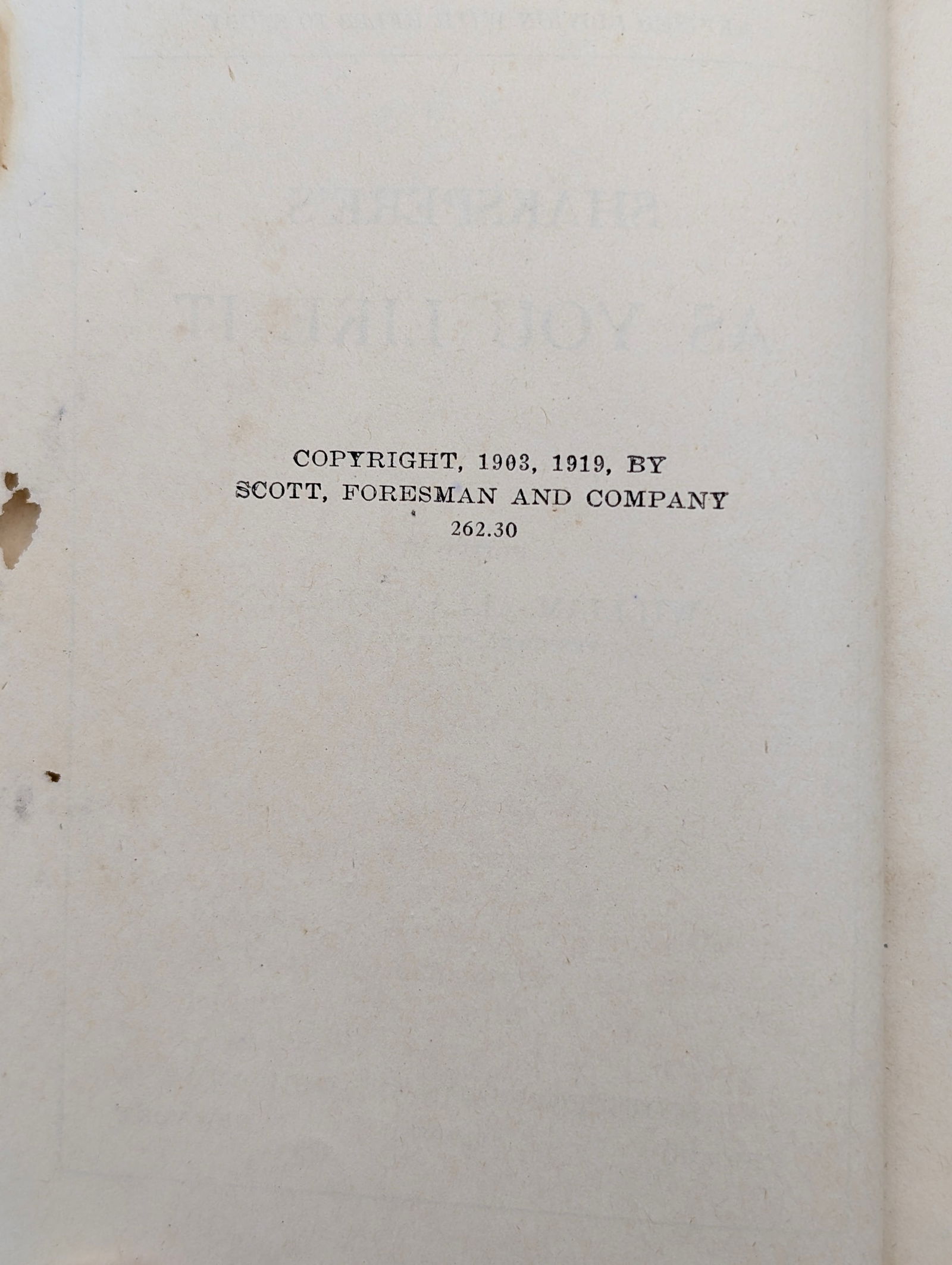 Shakespeare's As You Like It by William Allan Neilson: Lake English Classics-1903 - 2