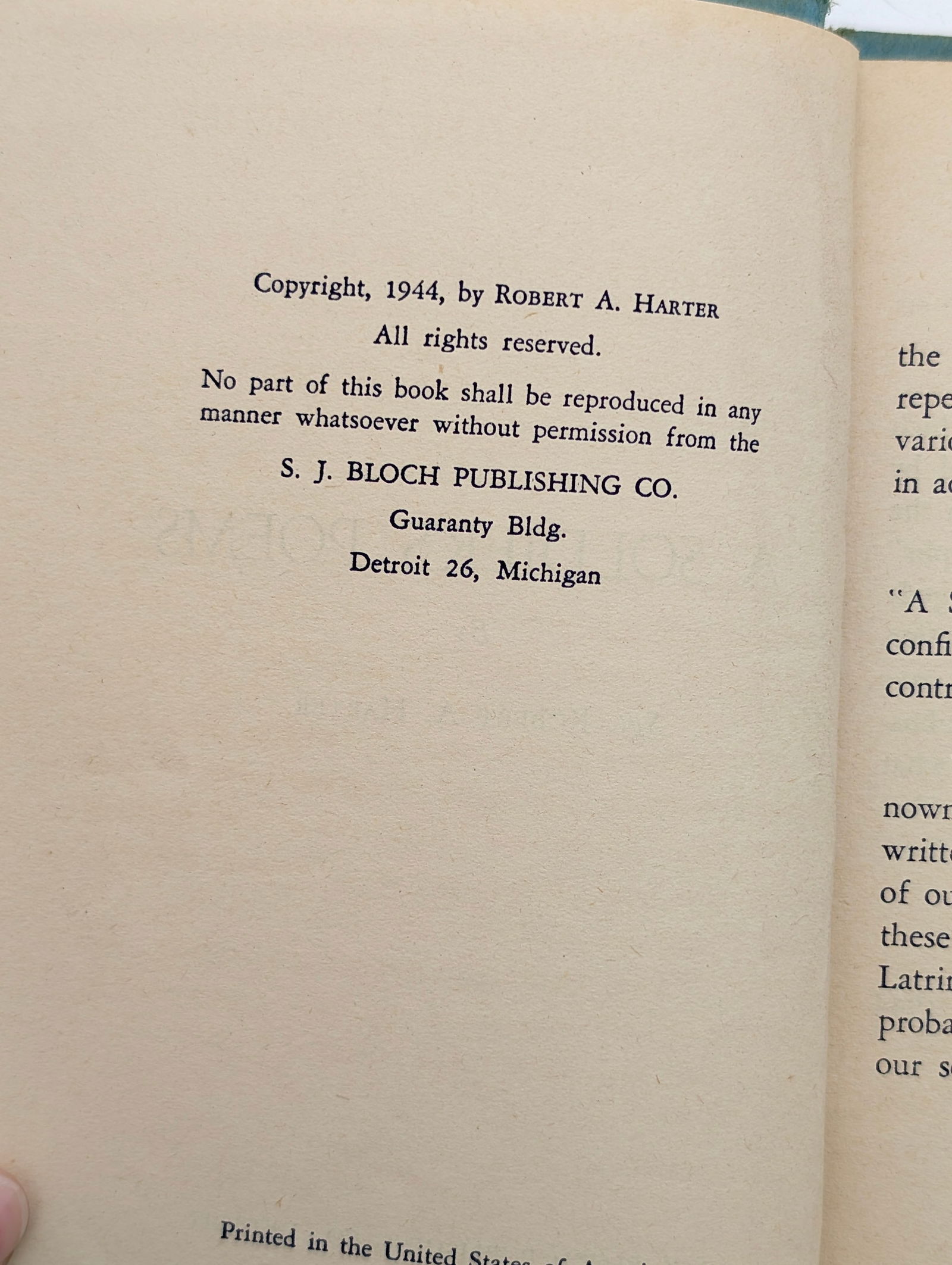 A Soldier's Poems by Sgt. Robbert A. Harter- 1944 - 2