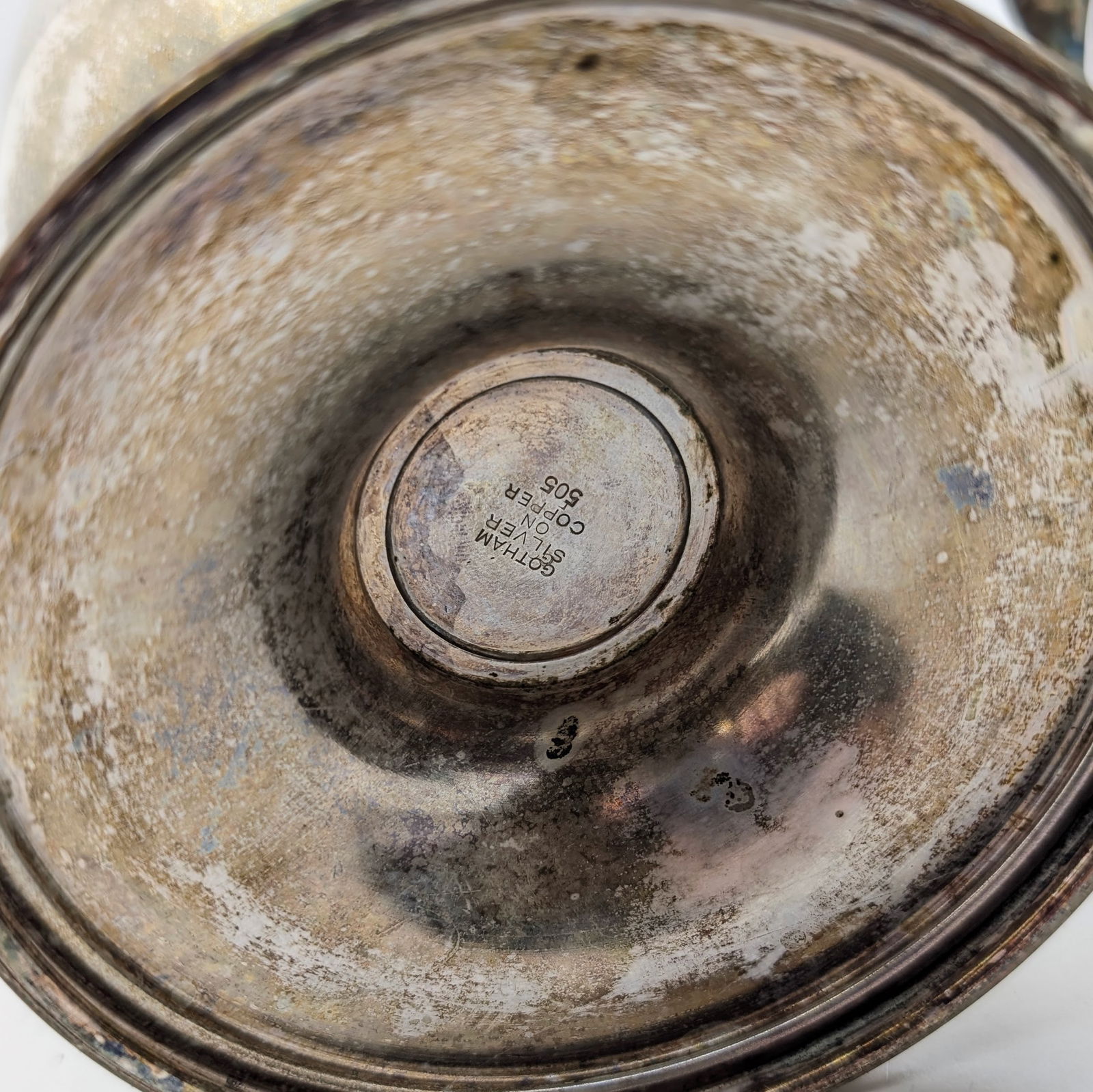Lot of 2 Vintage Pitchers- Gotham Silver On Copper, Silverplate - 3