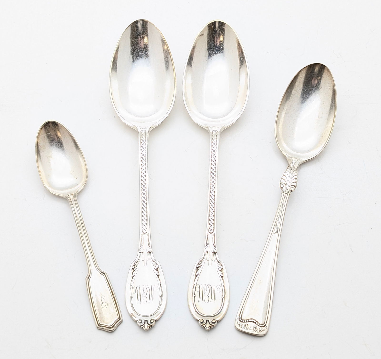 Lot of 4 Gorham Co. Silver-plated Spoons (1 of 2)