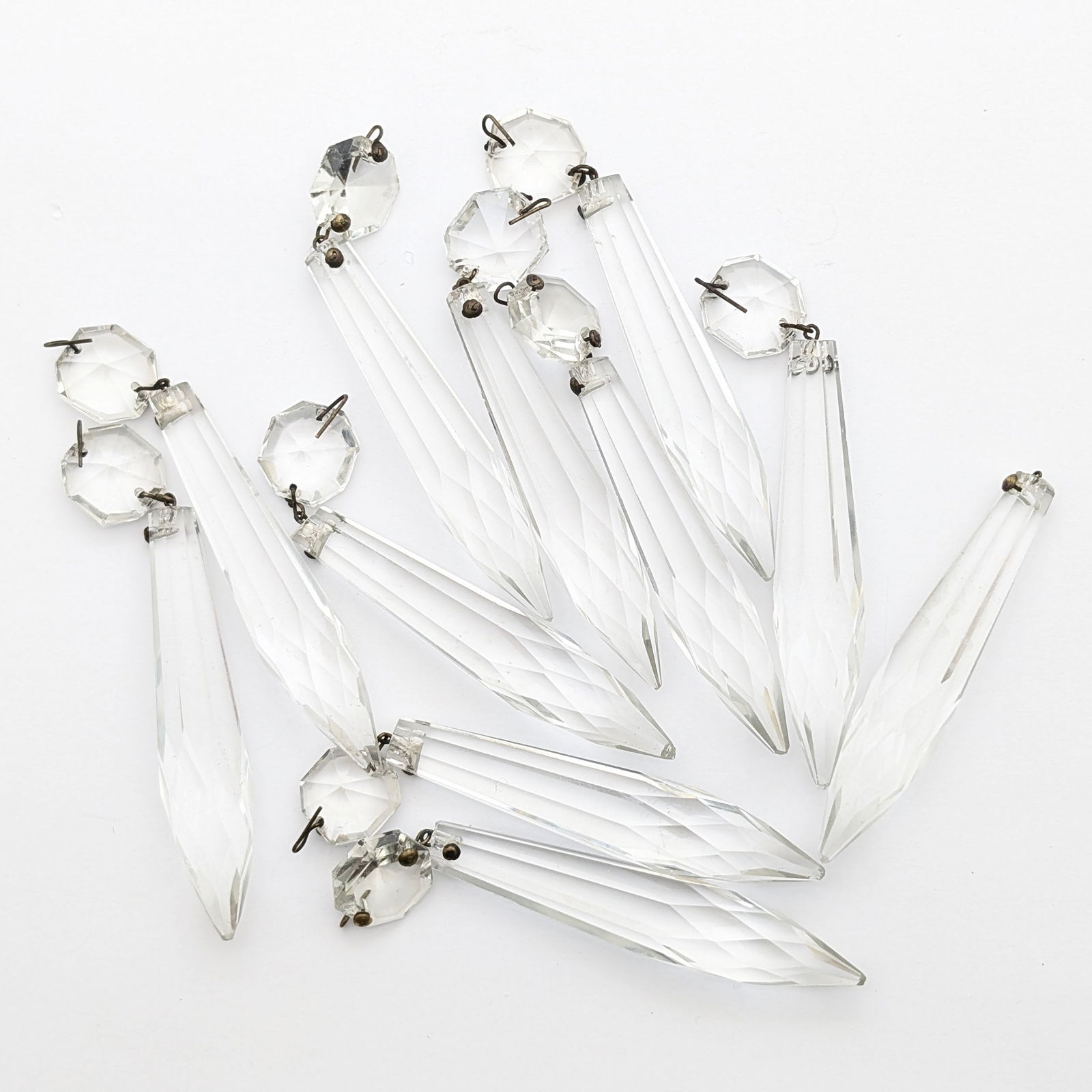 Lot of Vintage Crystal Chandelier Drops (1 of 2)