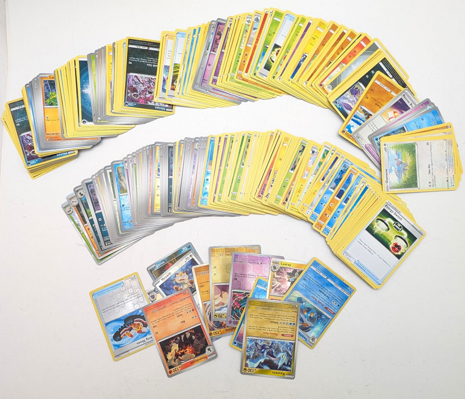 Large Lot of Pokemon Trading Cards- A mix from various sets and generations (1 of 3)