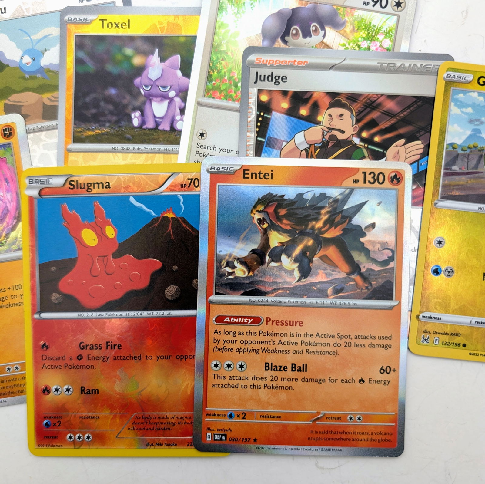 Large Lot of Pokemon Trading Cards- A mix from various sets and generations - 2