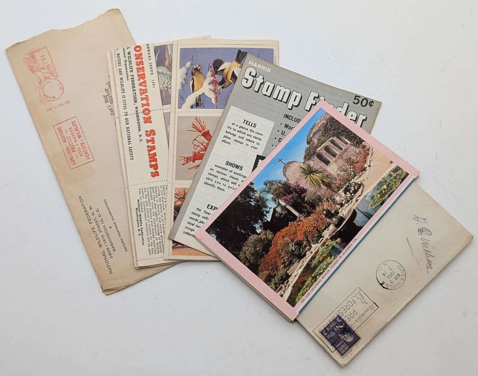 Lot of 6 Vintage National Wildlife Stamps: _ 