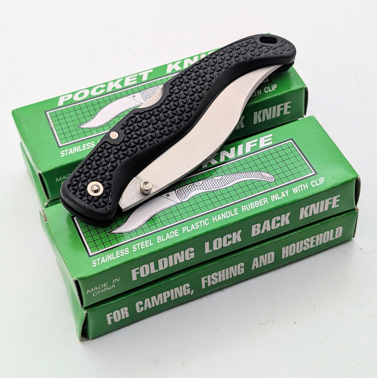 Lot of 4 Folding Lock Back Knives (1 of 2)