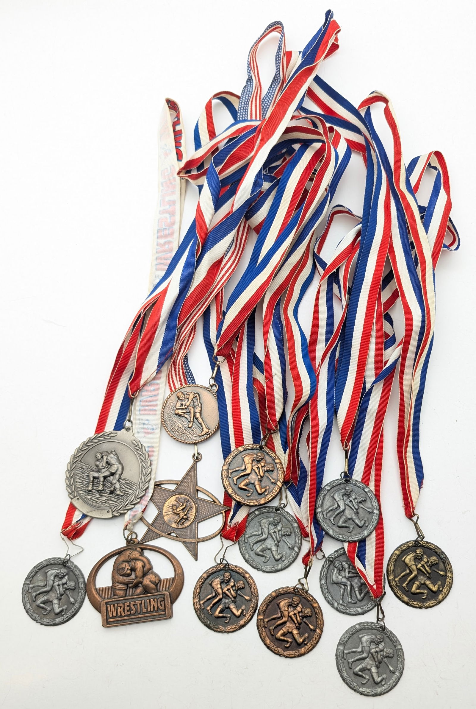 Bulk Set of Wrestling Award Medals: _ 