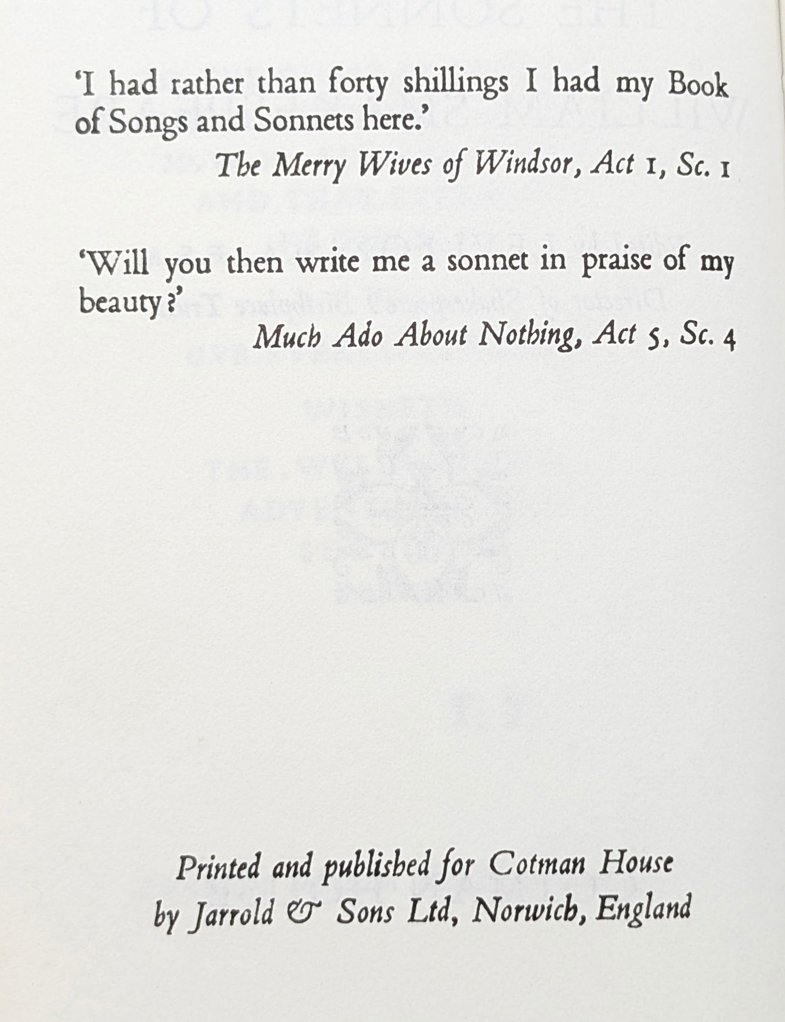 The Sonnets of William Shakespeare - 2